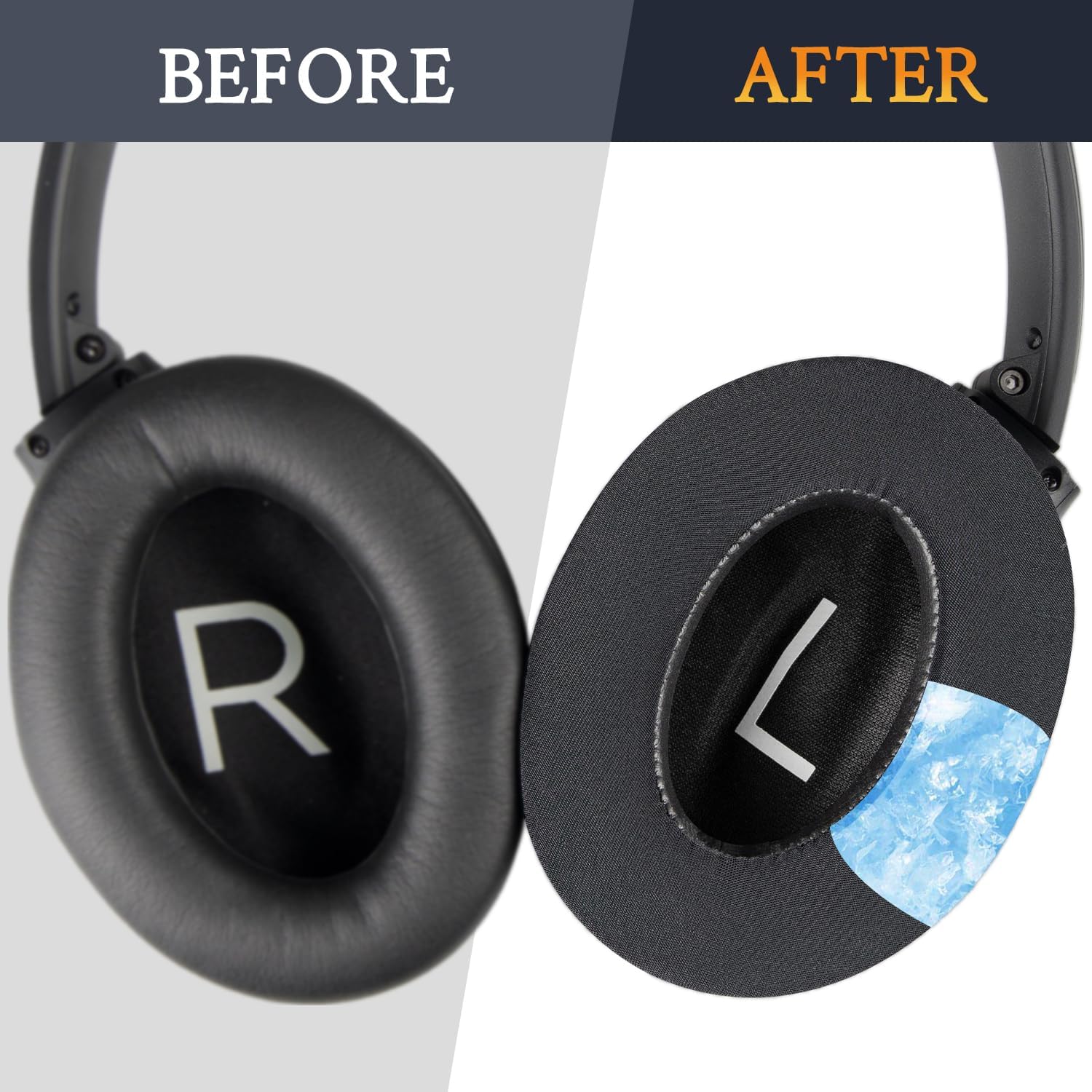 SOULWIT Earpads for Bose QuietComfort 45 Series - Cooling Gel