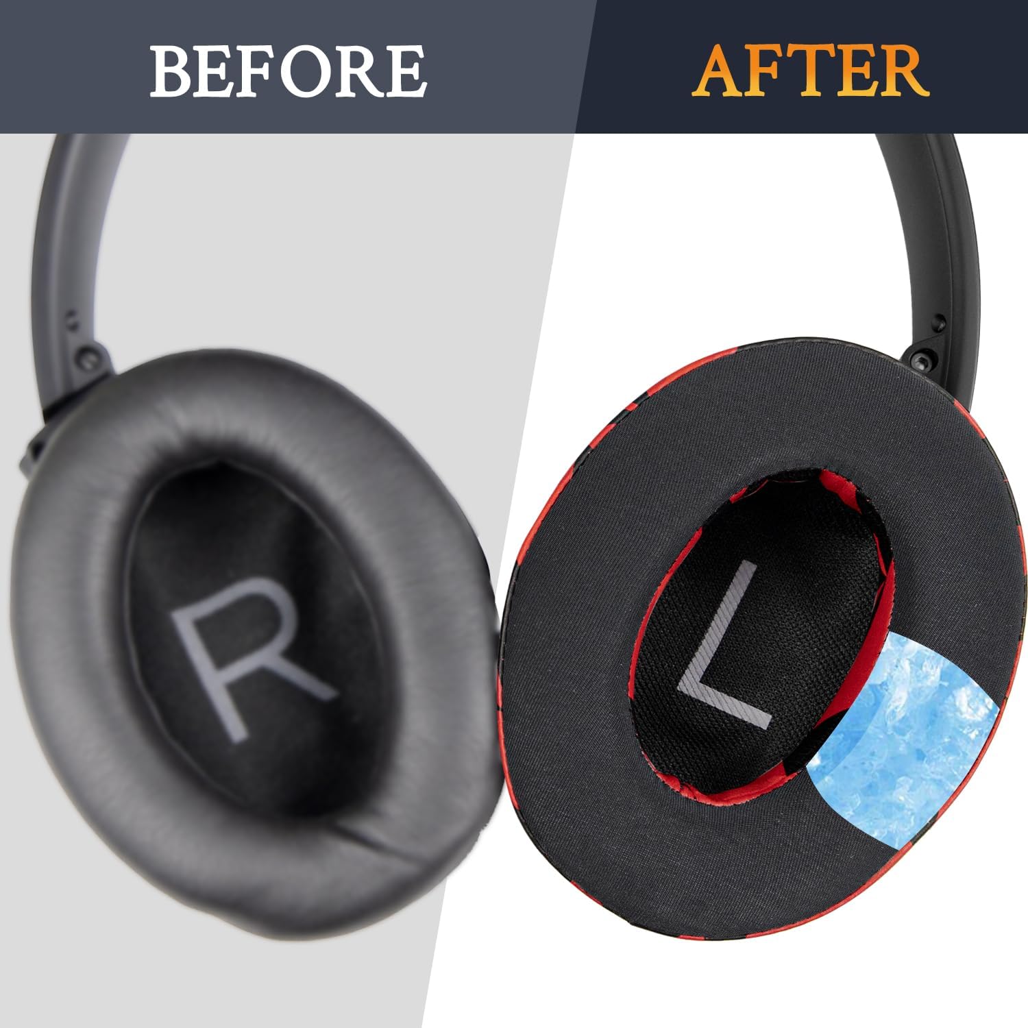 SOULWIT Earpads for Bose QuietComfort 45 Series - Cooling Gel