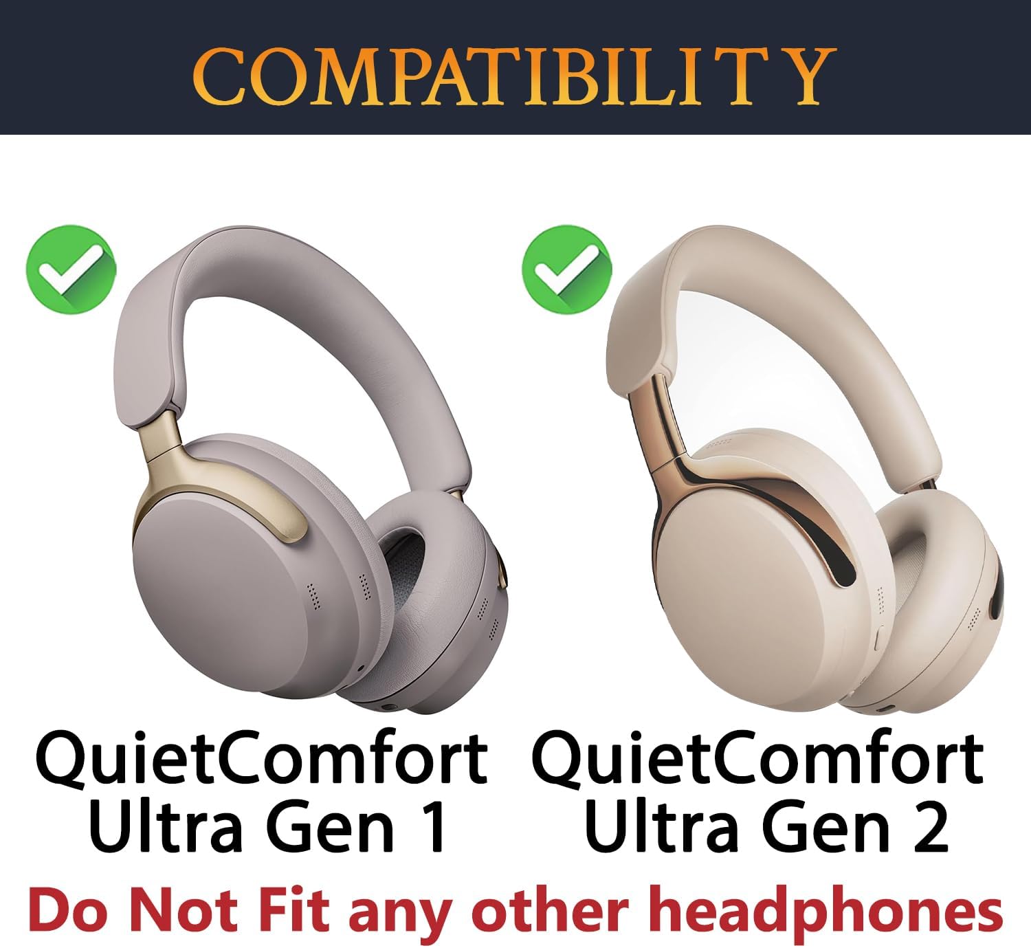 SOULWIT Earpads for Bose QuietComfort Ultra - Cooling Gel