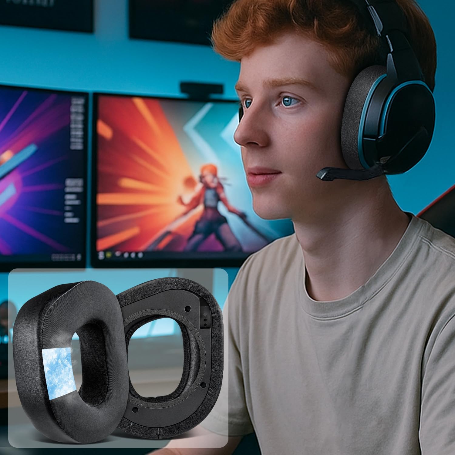 SOULWIT Earpads for Turtle Beach Stealth 700 Gen 2, 700 Gen 2 MAX - Cooling Gel