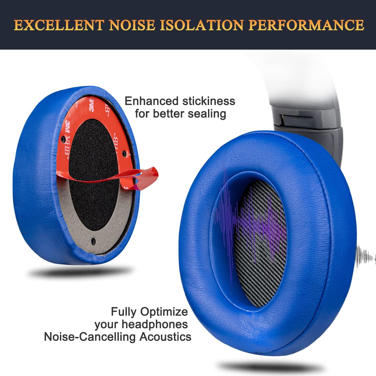 SOULWIT Earpads for JBL Everest 700 (V700BT) - Protein Leather