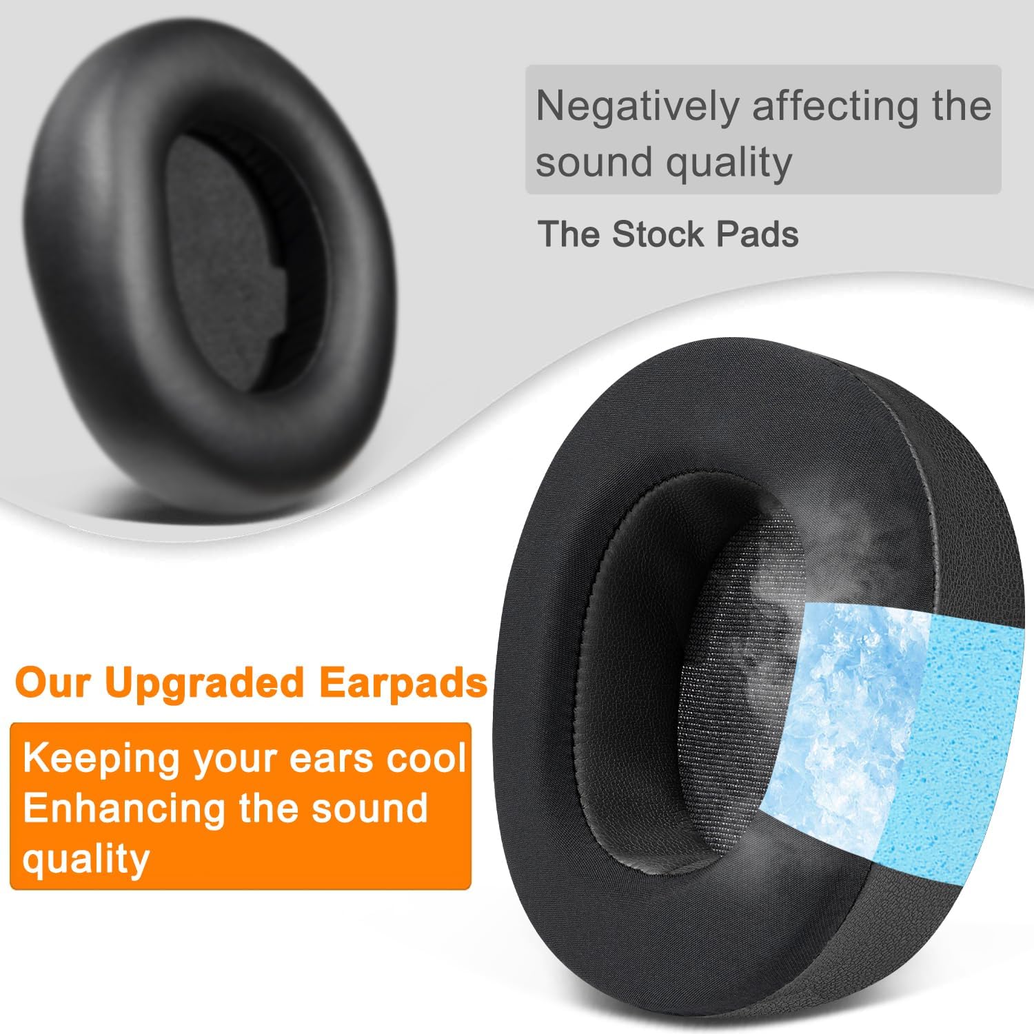 SOULWIT Earpads for SteelSeries Arctis Nova Pro Wireless, Arctis Nova Elite -  Cooling Gel