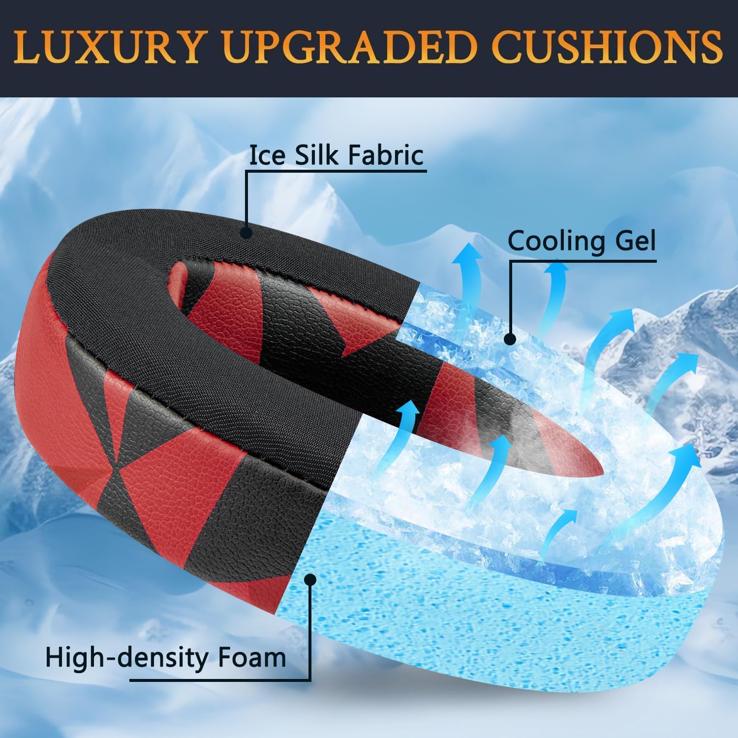 SOULWIT Earpads for Anker Soundcore Life Q30/Q35 - Cooling Gel