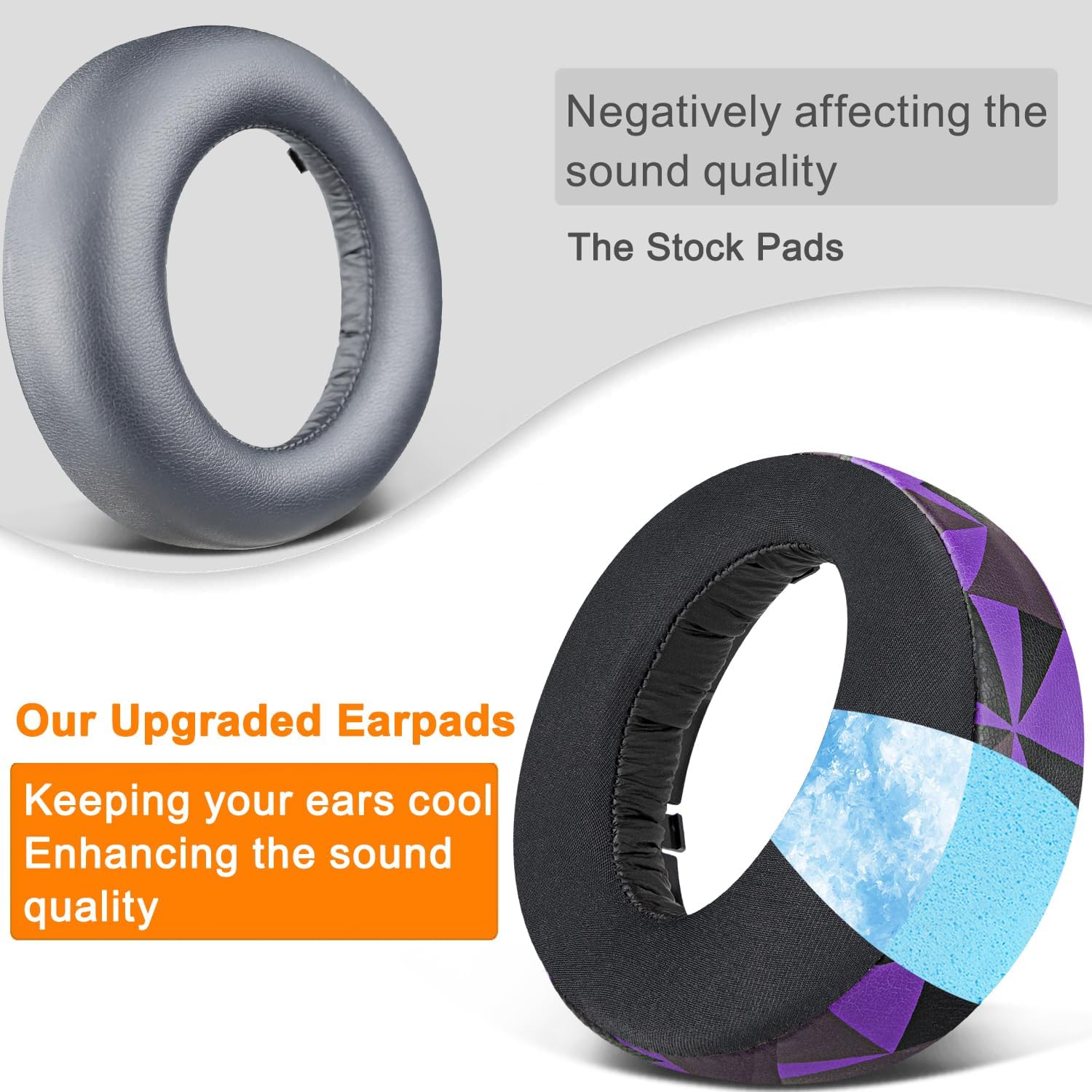 SOULWIT Earpads for Sony PlayStation 5 Pulse PS5 3D - Cooling Gel