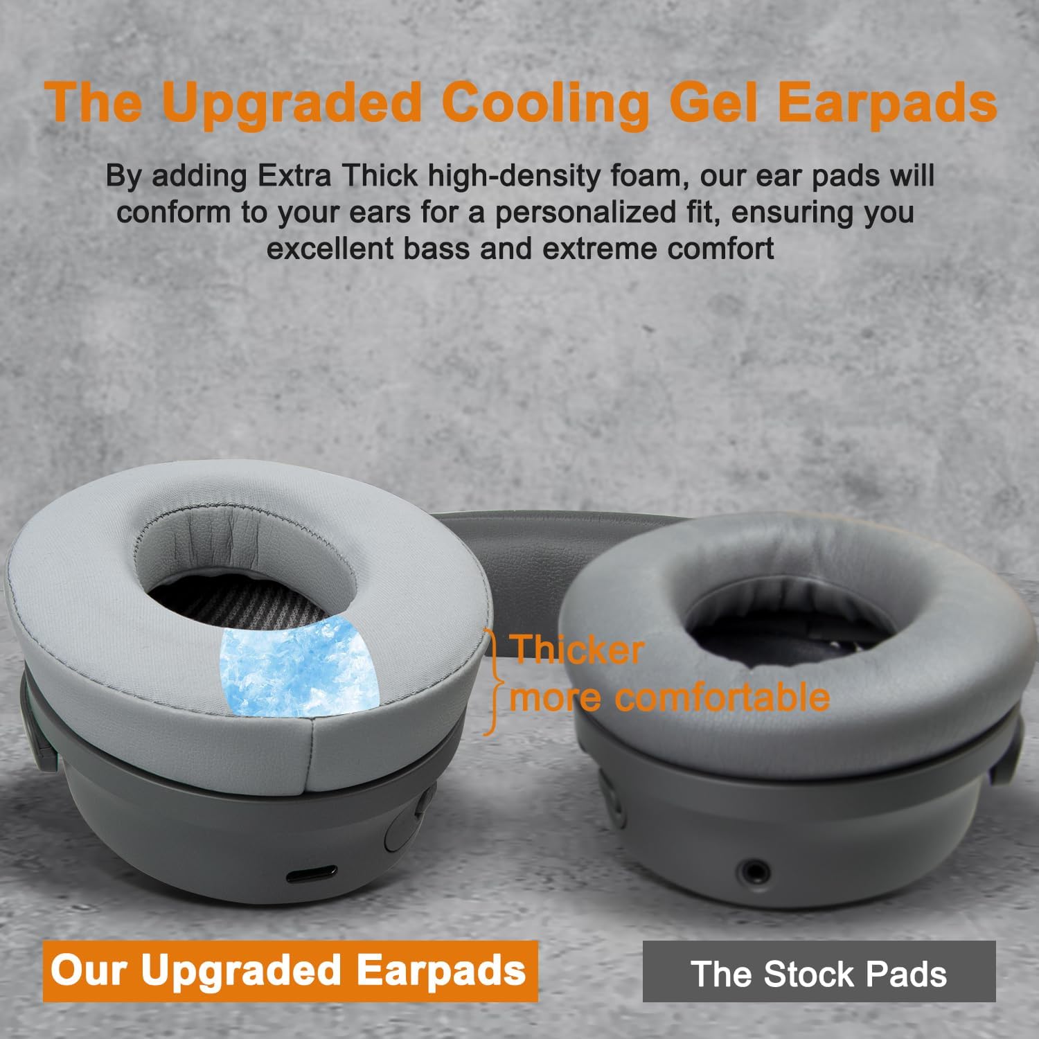 SoloWIT Earpads for Bose QuietComfort 35 Series - Cooling Gel