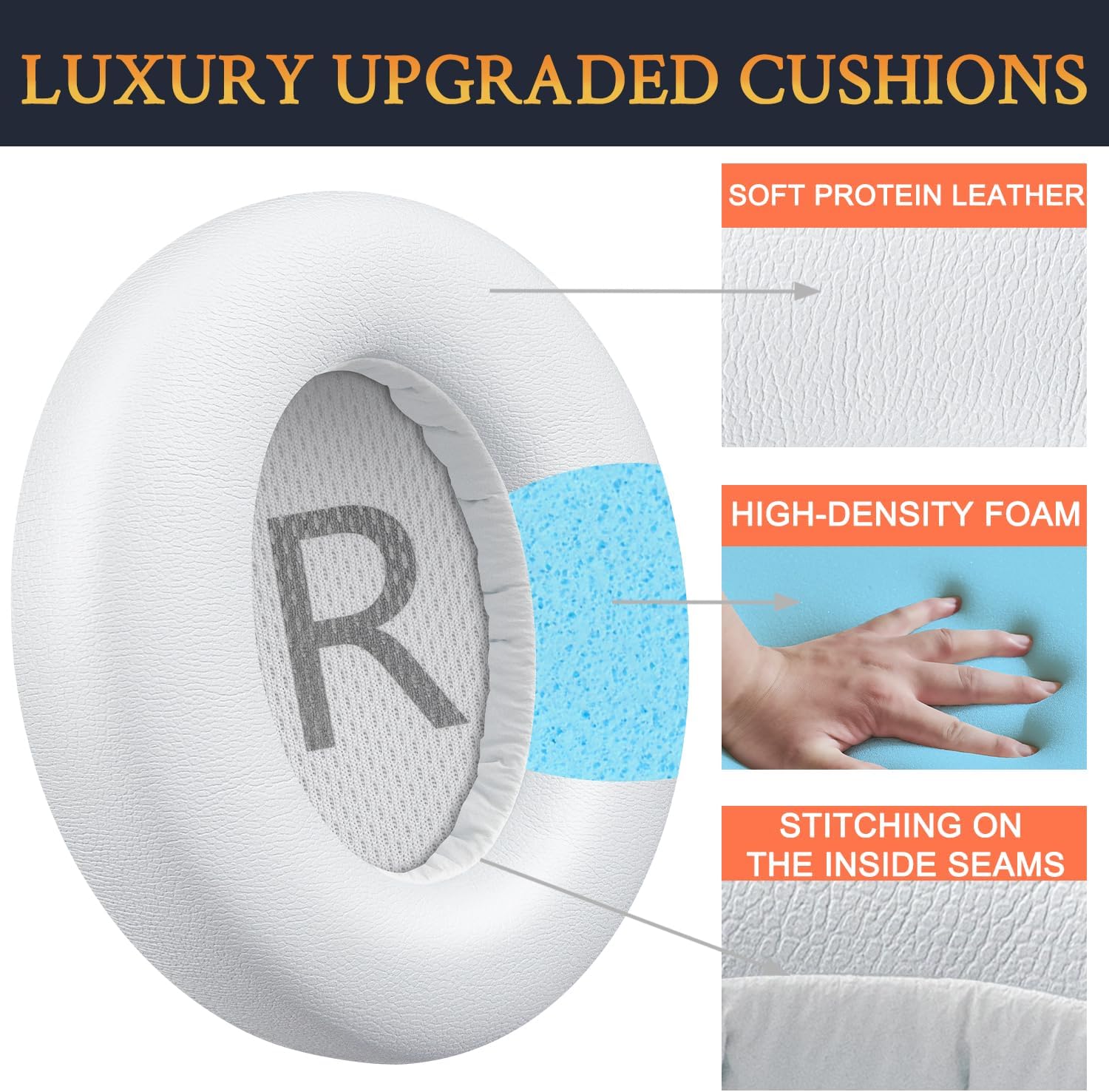 SOULWIT Earpads for Anker Soundcore Space Q45 - Protein Leather