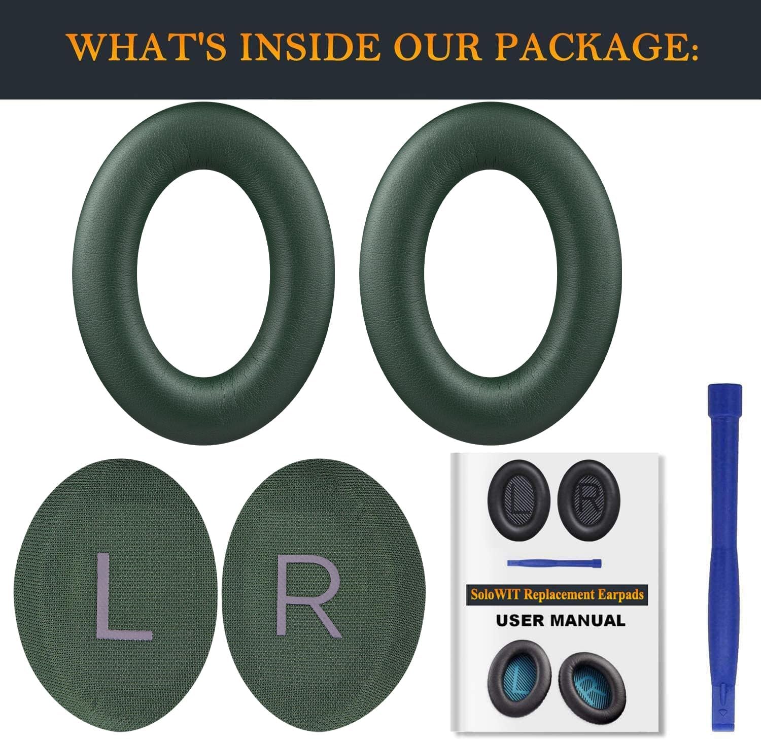 SOULWIT Earpads for Bose QuietComfort 45 Series - Protein Leather