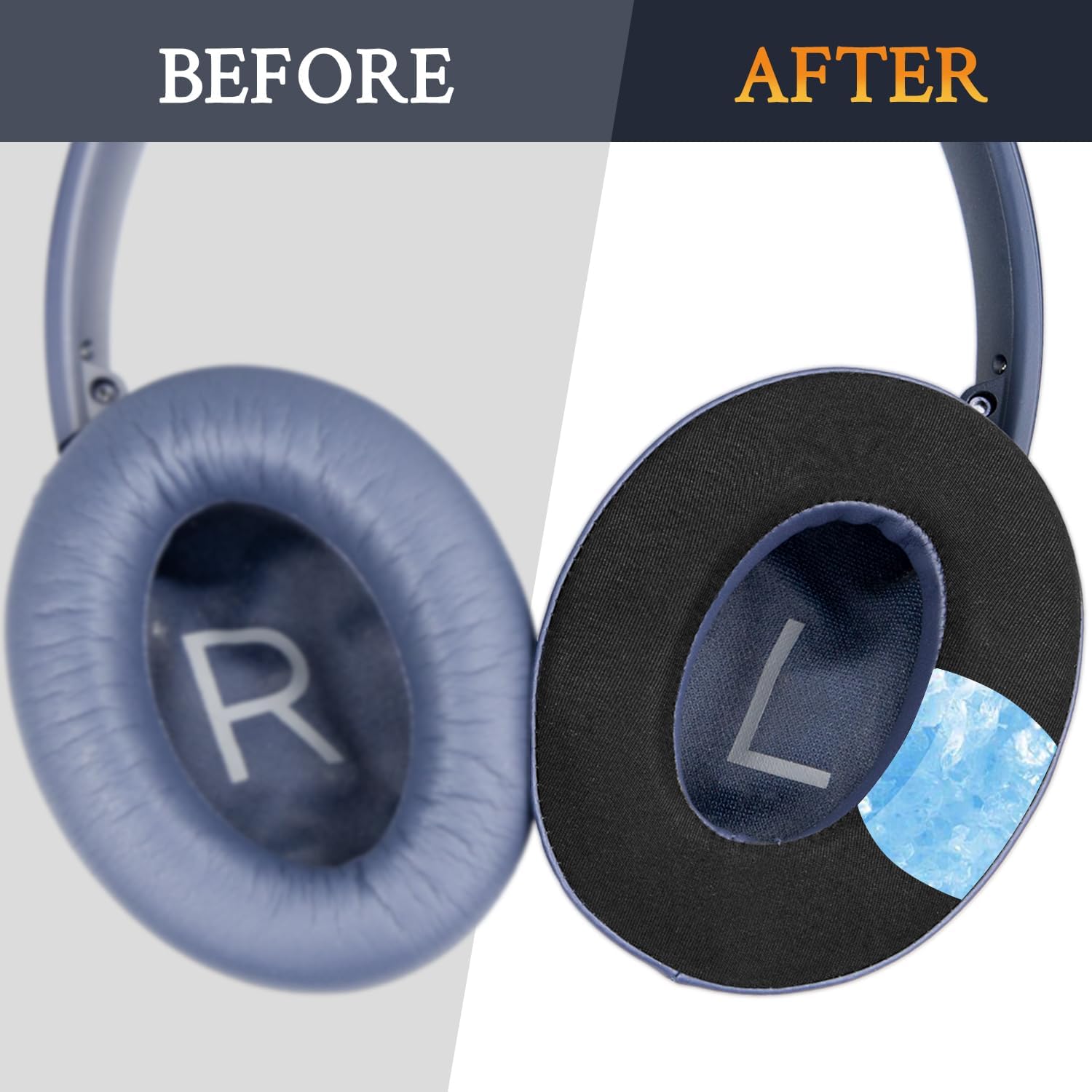SOULWIT Earpads for Bose QuietComfort 45 Series - Cooling Gel