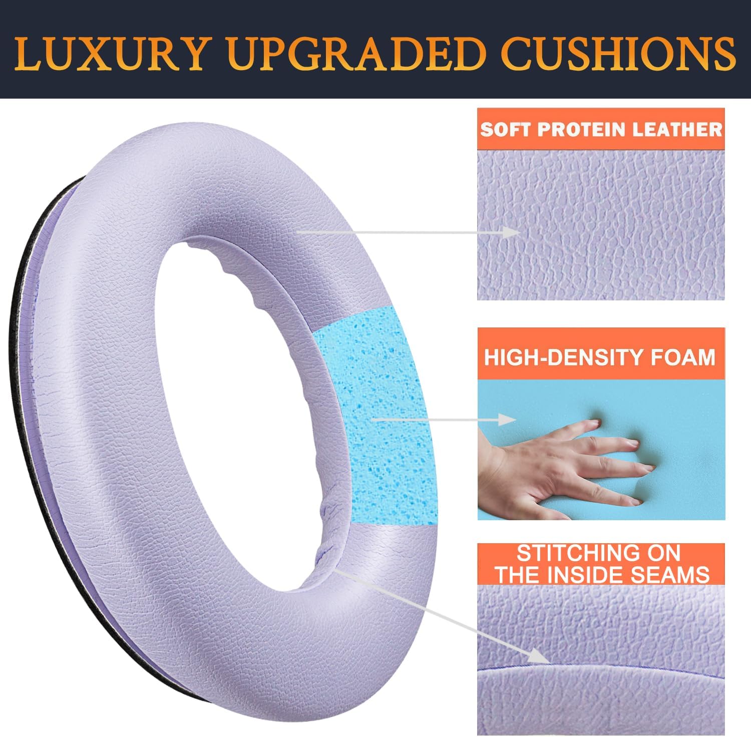 SOULWIT Earpads for Bose QuietComfort 45 Series - Protein Leather