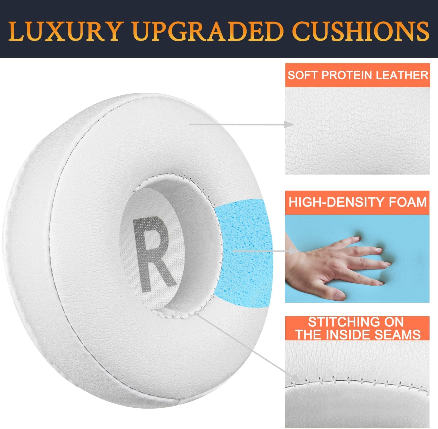 SOULWIT Earpads for Jabra Move, Elite 25h - Protein Leather