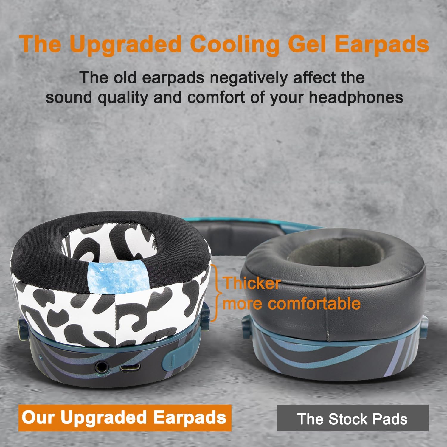 SOULWIT Earpads for Skullcandy Hesh 3/ANC/Evo & Crusher Wireless/ANC/Evo & Venue ANC - Cooling Gel