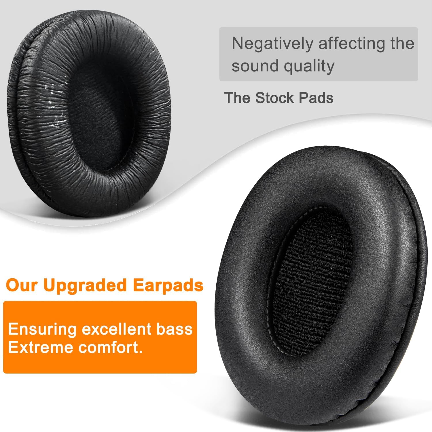 SOULWIT Earpads for Sony MDR-7506, MDR-V6, MDR-V7, MDR-CD900ST - Protein Leather