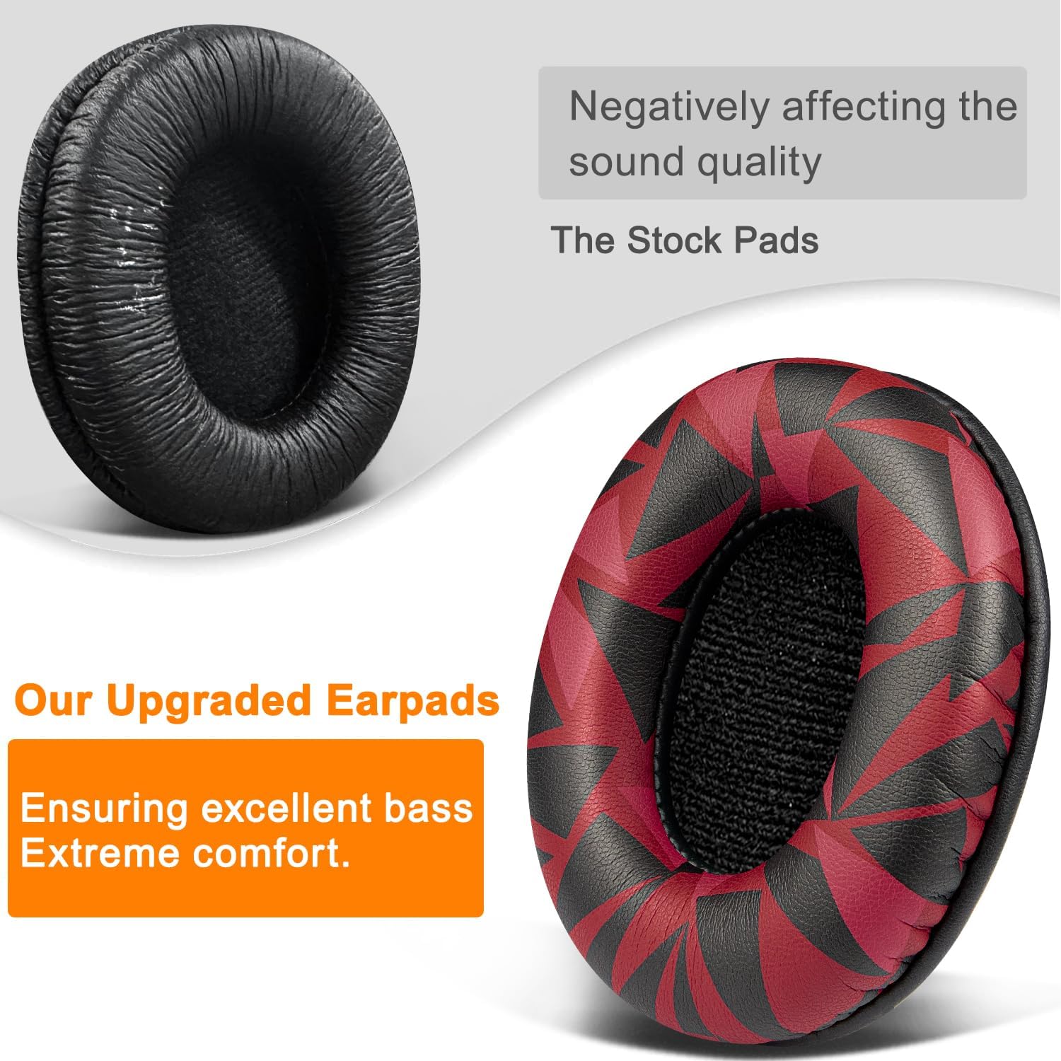 SOULWIT Earpads for Sony MDR-7506, MDR-V6, MDR-V7, MDR-CD900ST - Protein Leather