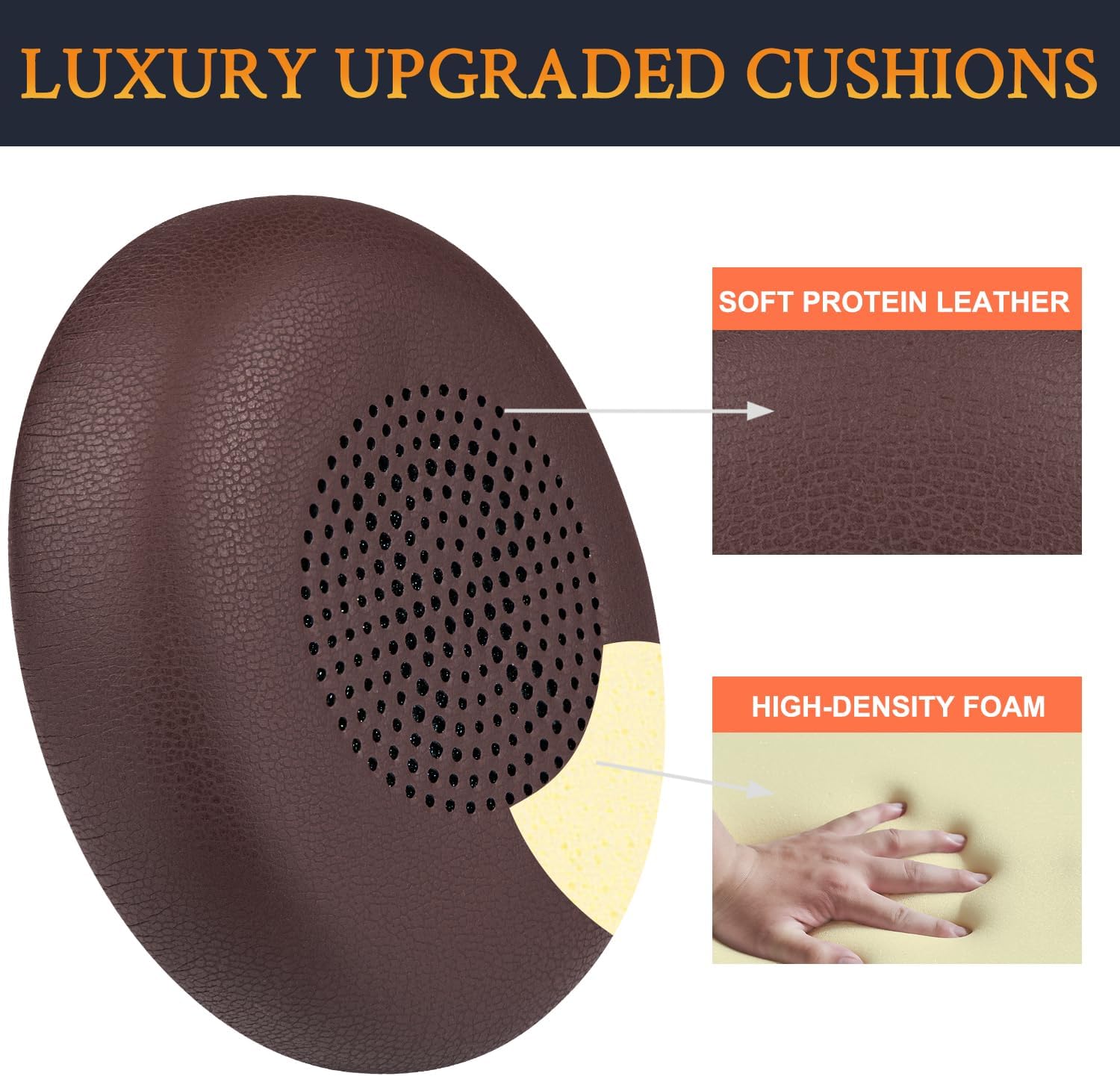 SOULWIT Earpads for Jabra Evolve2 65/40, Elite 45h - Protein Leather