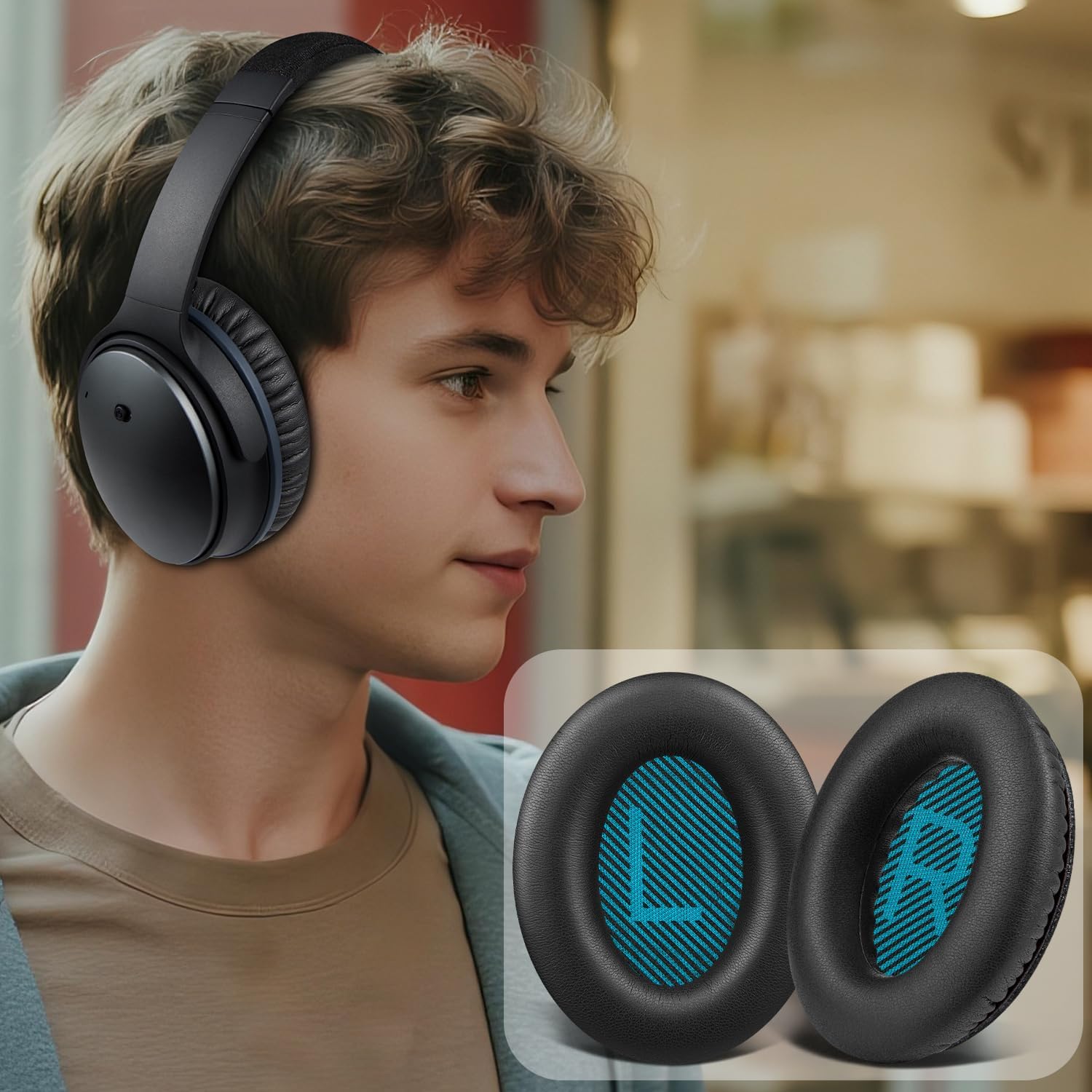 SoloWIT Earpads for Bose QuietComfort 25 - Protein Leather