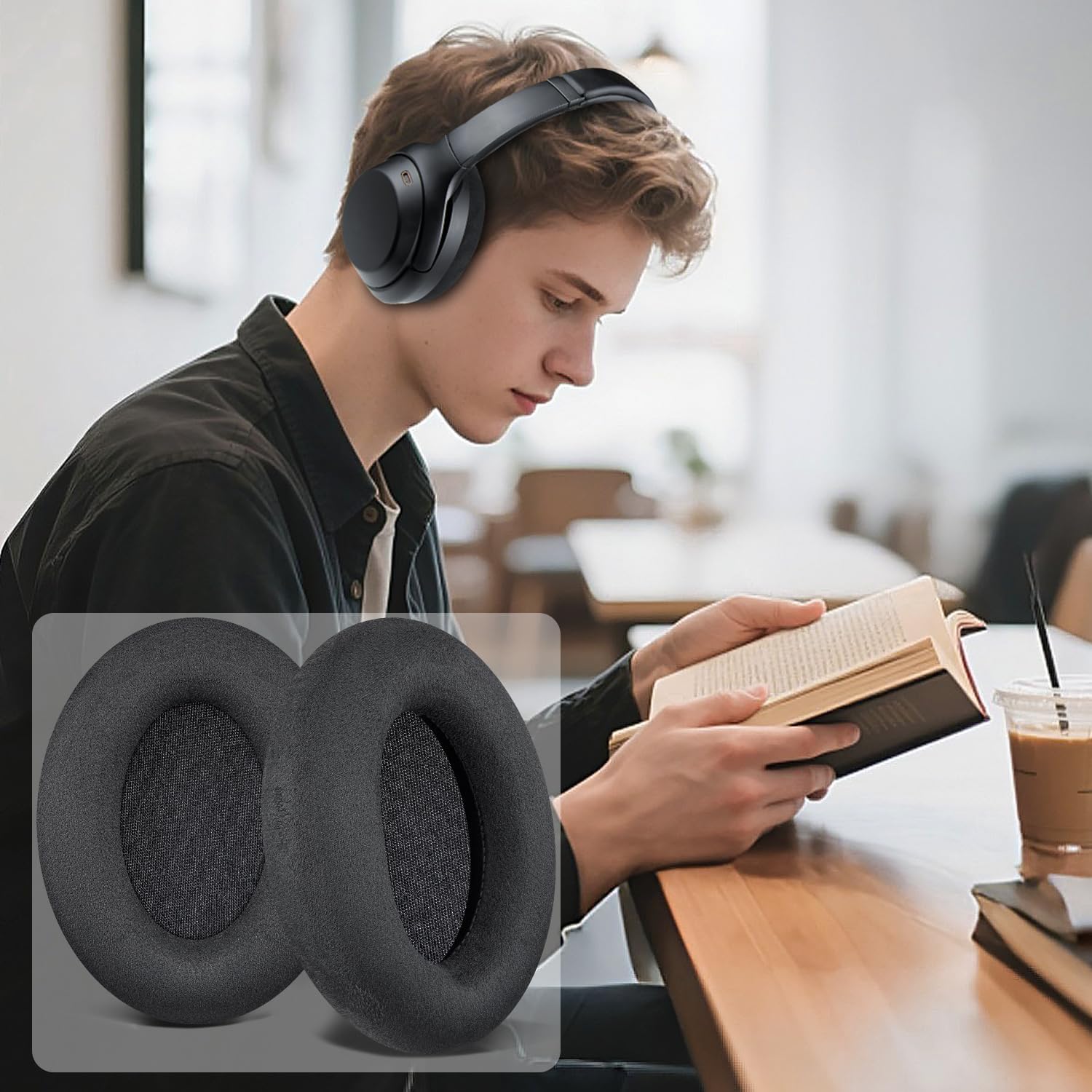 SOULWIT Earpads for Sony WH-1000XM3 - Micro Suede