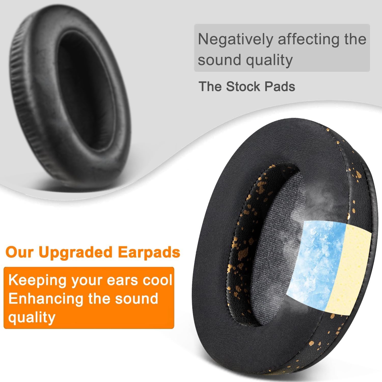 SOULWIT Earpads for Sony WH-XB910N - Cooling Gel