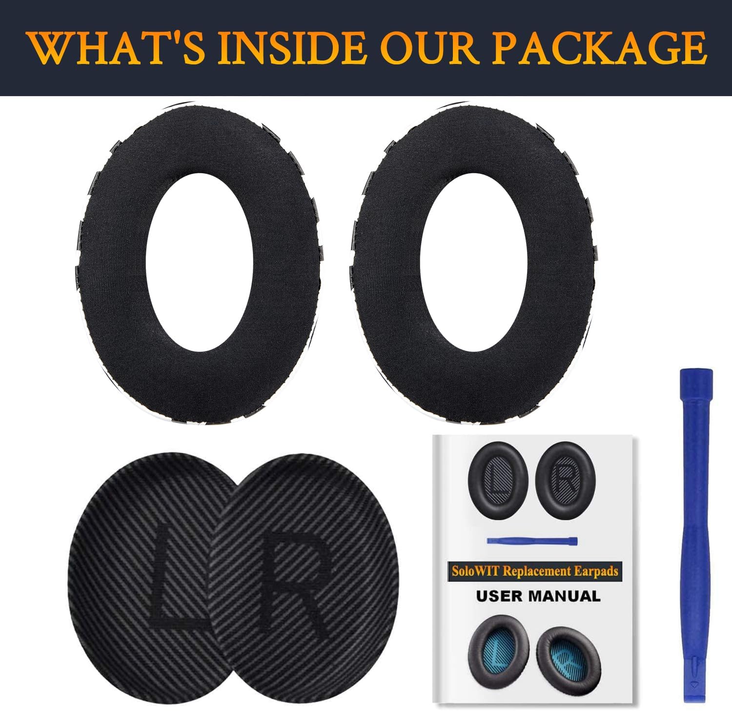 SoloWIT Earpads for Bose QuietComfort 35 Series - Cooling Gel