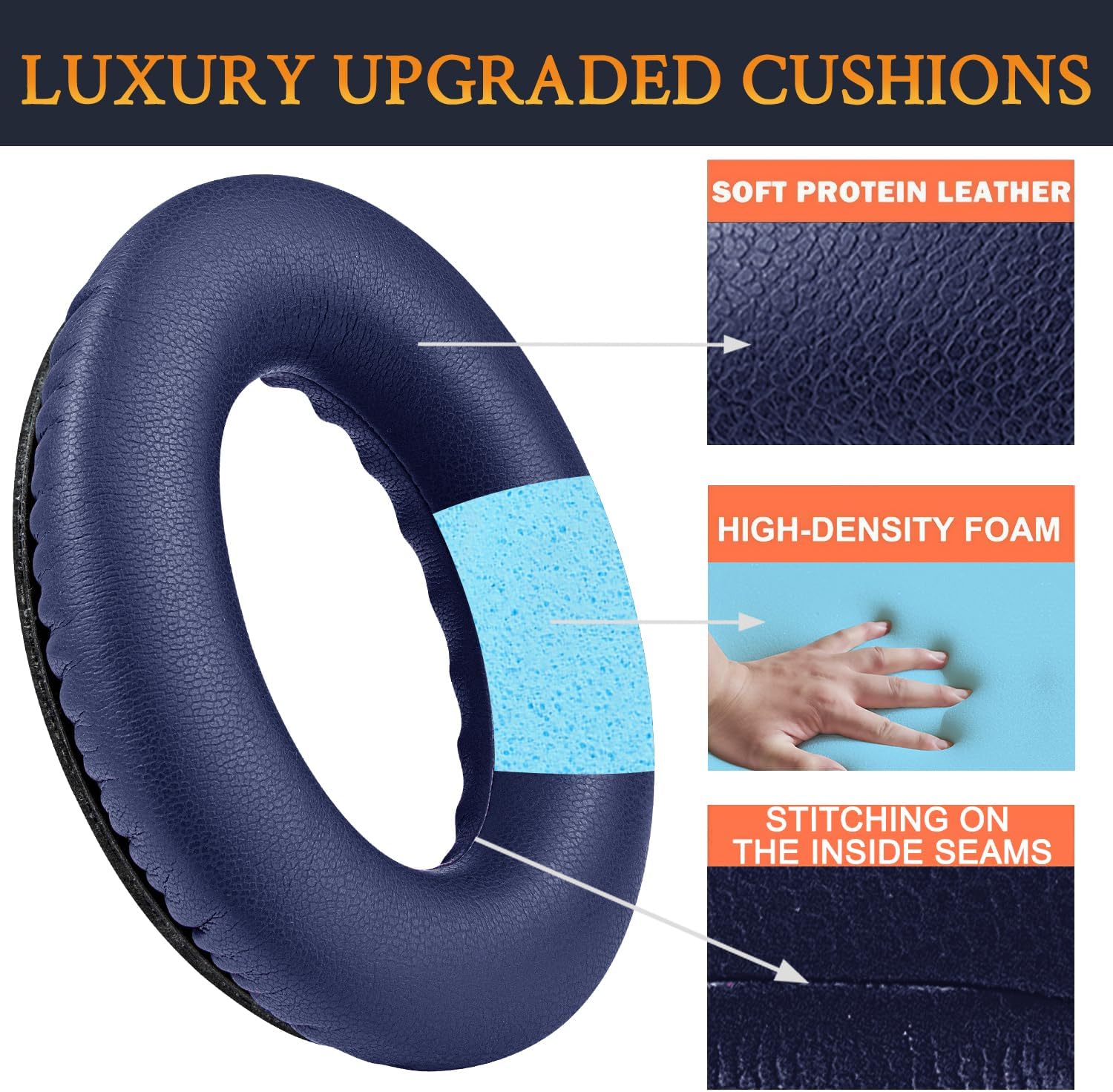 SoloWIT Earpads for Bose QuietComfort 35 Series - Protein Leather