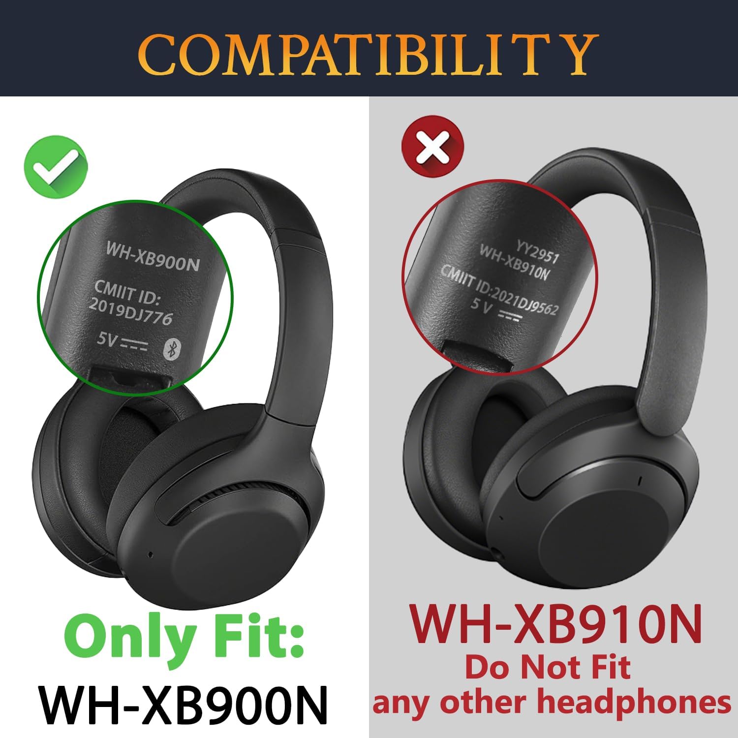 SOULWIT Headband for Sony WH-XB900N