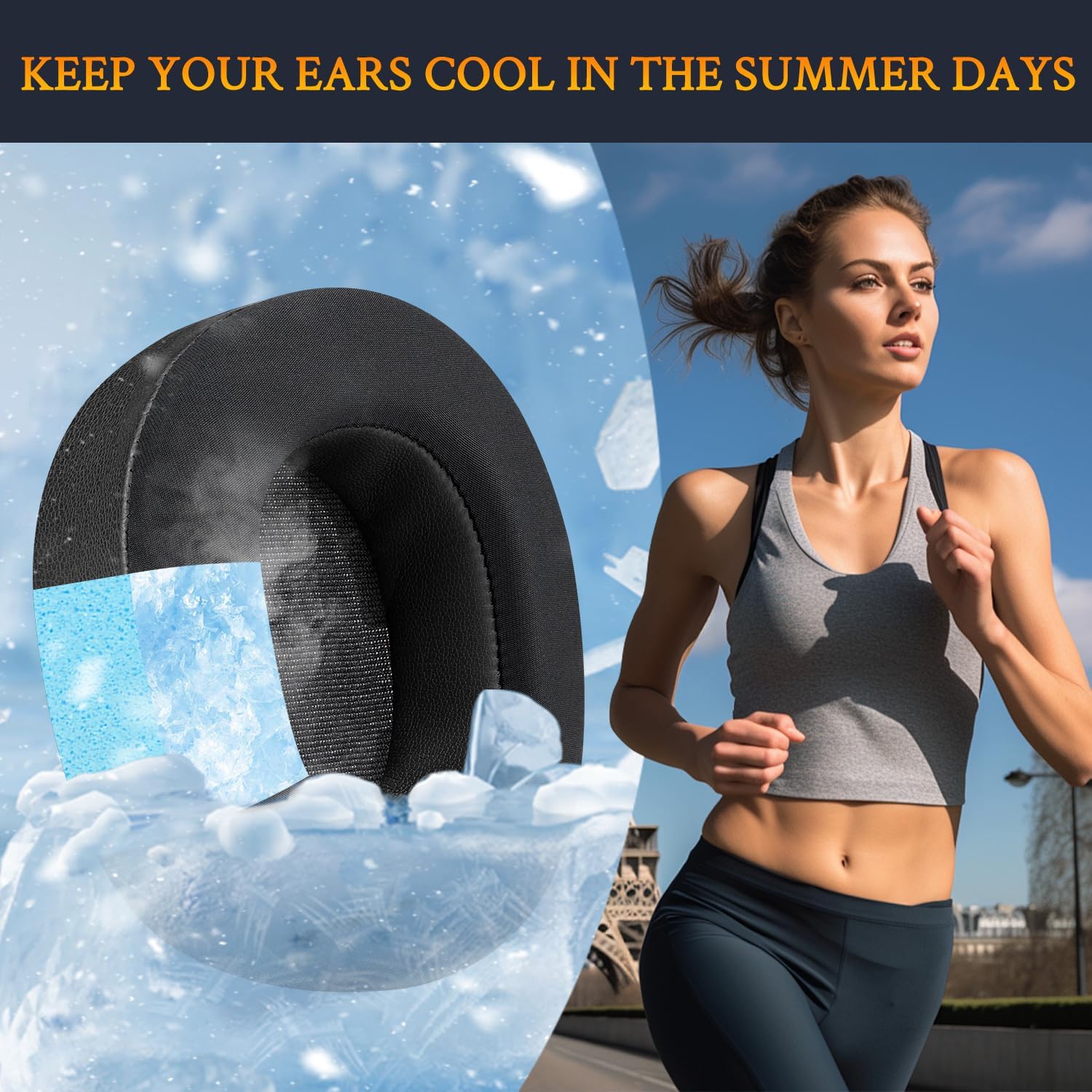 SOULWIT Earpads for SteelSeries Arctis Nova Pro Wireless, Arctis Nova Elite -  Cooling Gel