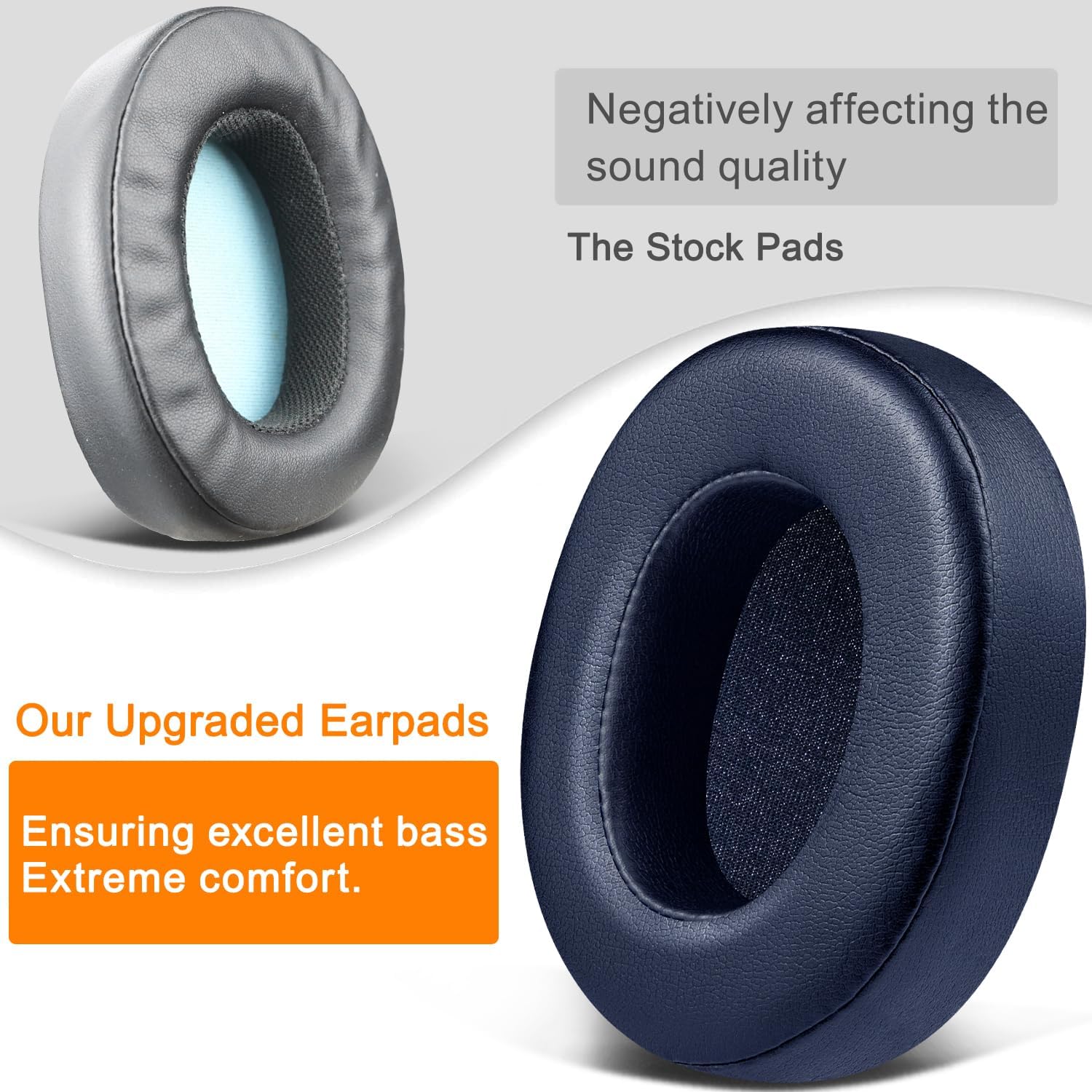 SOULWIT Earpads for Skullcandy Hesh 3/ANC/Evo & Crusher Wireless/ANC/Evo & Venue ANC - Protein Leather