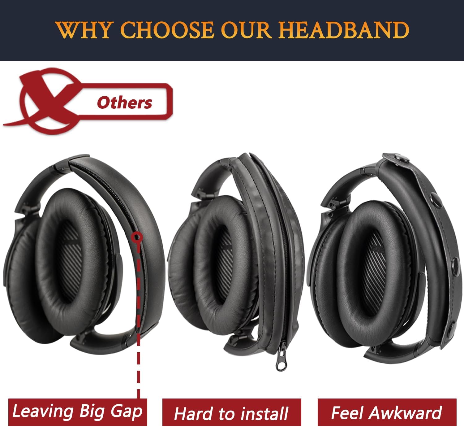 SOULWIT Headband for Bose QuietComfort 25