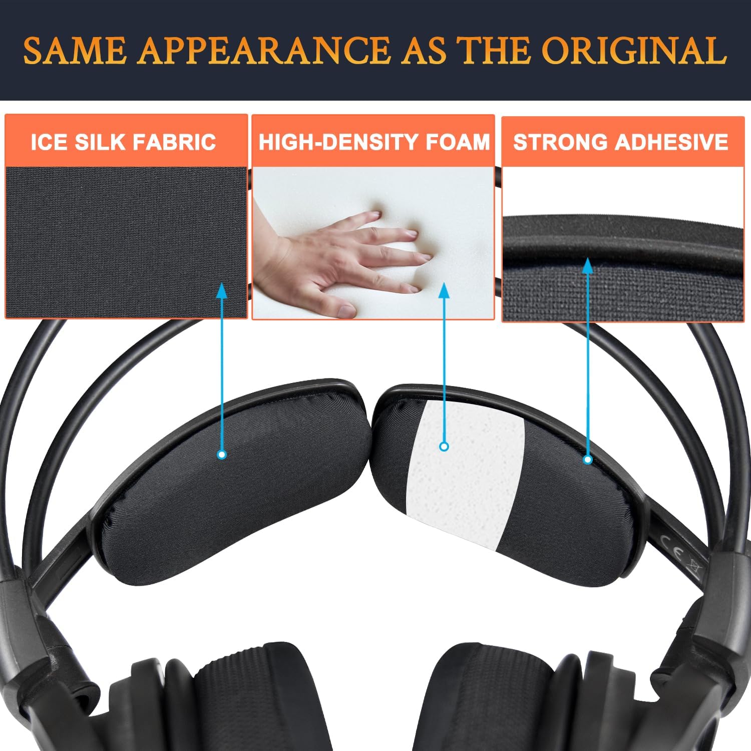 SOULWIT Headband for Audio-Technica A500X/A700X/A900X/A1000X/A2000X