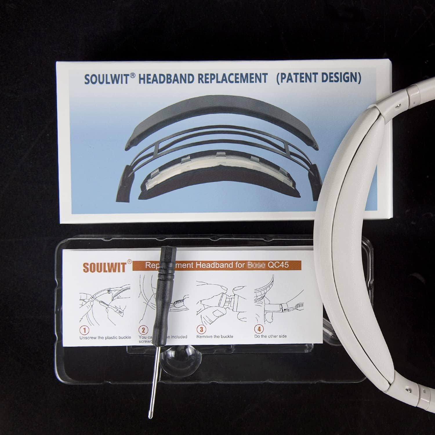 SOULWIT Headband for Bose QuietComfort 45 Series