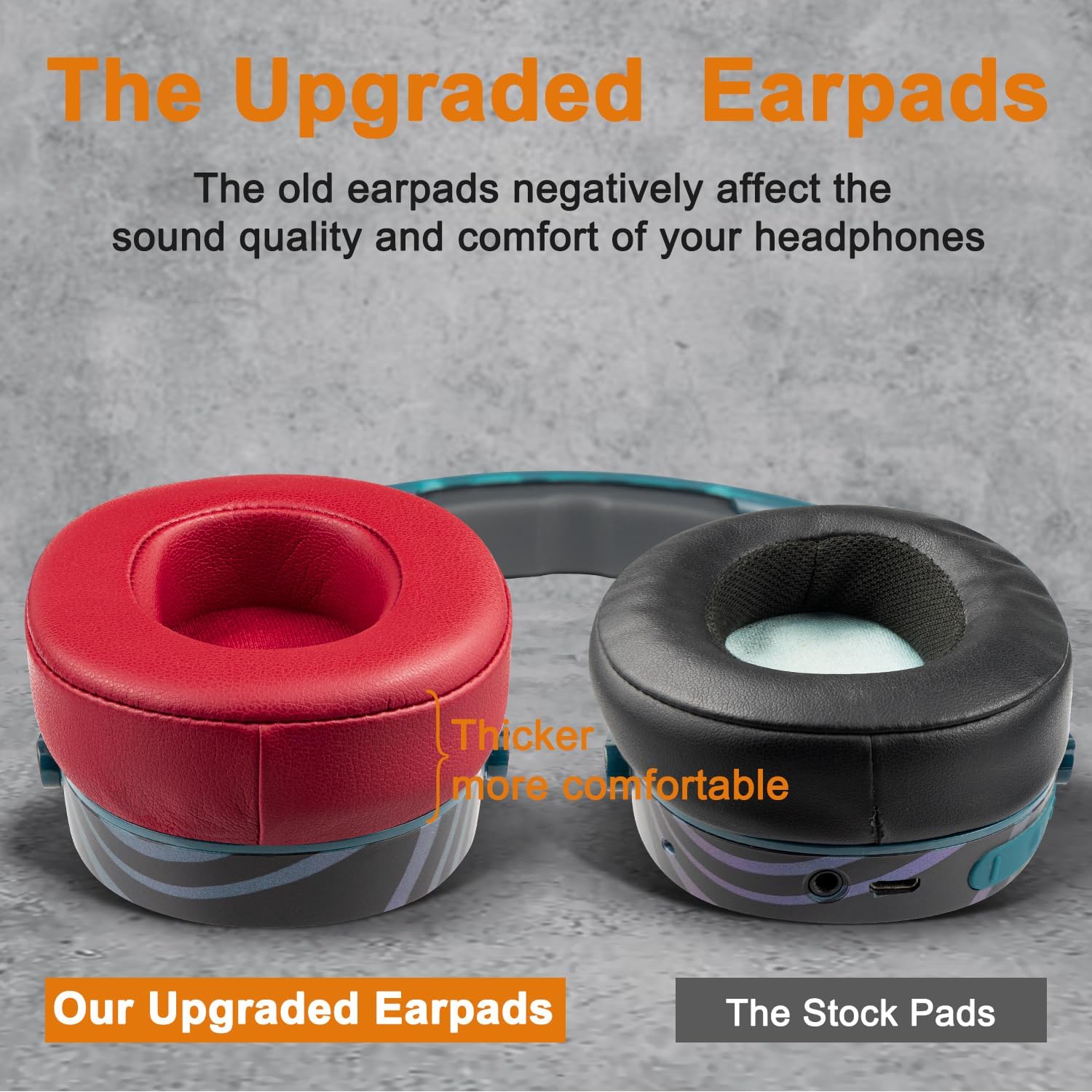 SOULWIT Earpads for Skullcandy Hesh 3/ANC/Evo & Crusher Wireless/ANC/Evo & Venue ANC - Protein Leather