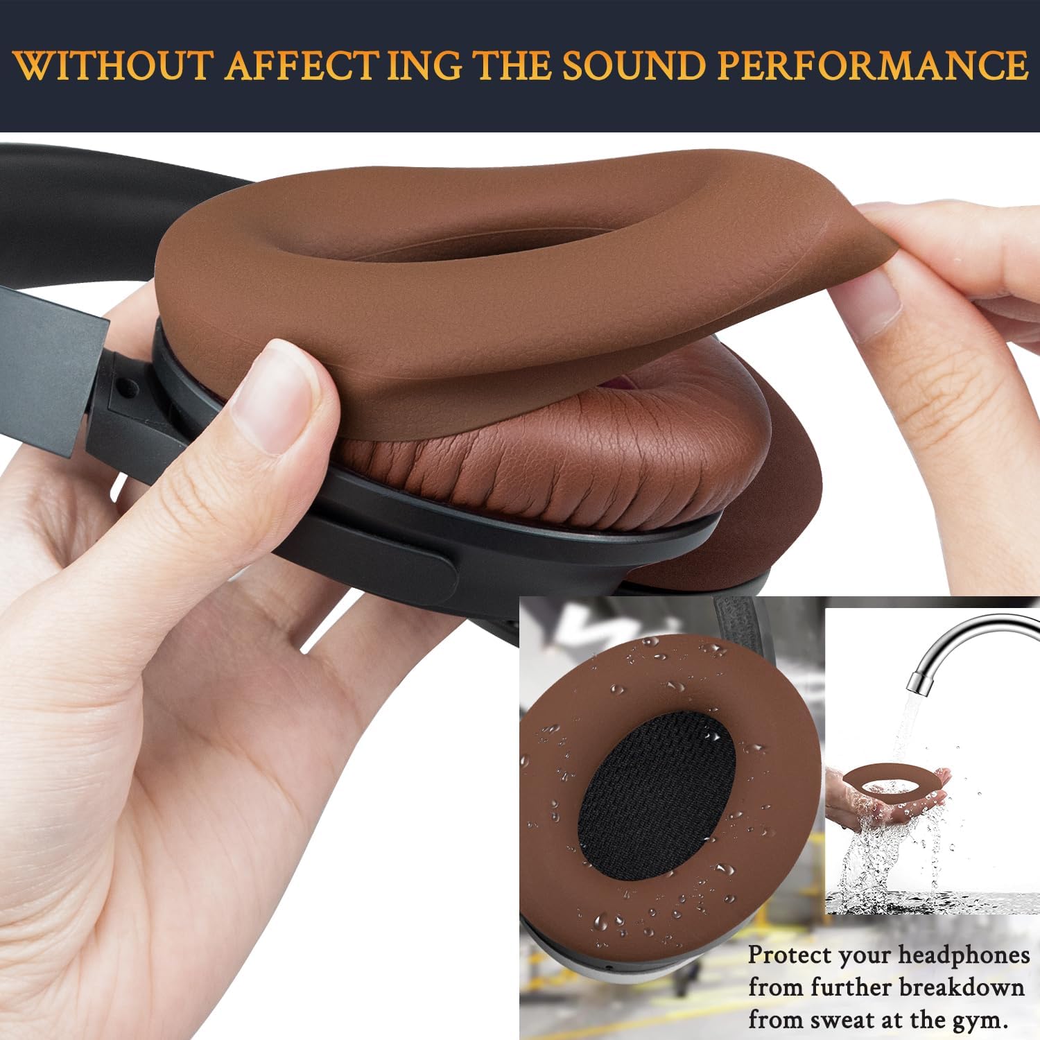 SOULWIT Replacement Kit for Bose QuietComfort 15, QuietComfort 2, Earpads + Headband + Earpads Cover