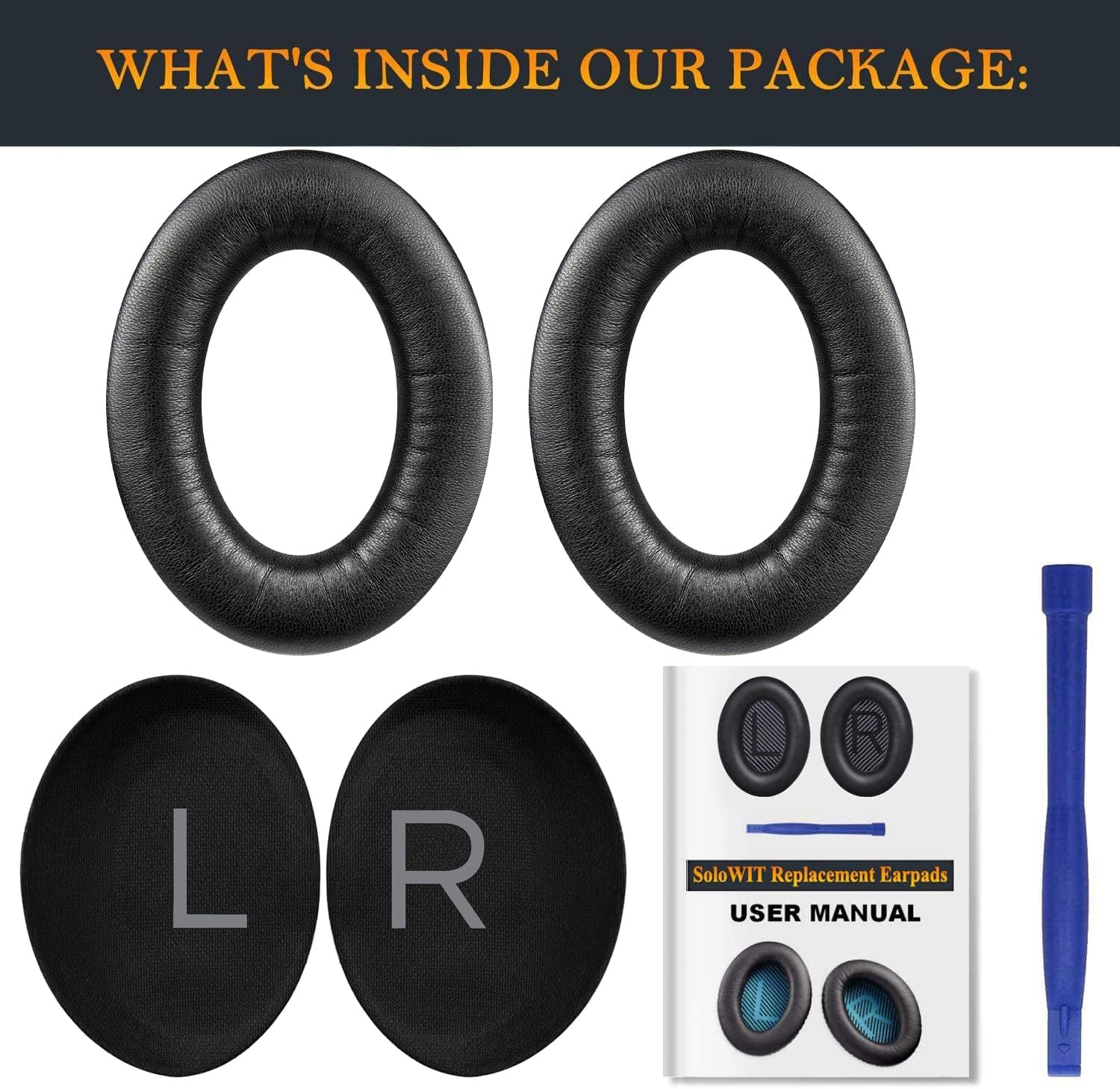 SOULWIT Earpads for Bose QuietComfort 45 Series - Lambskin