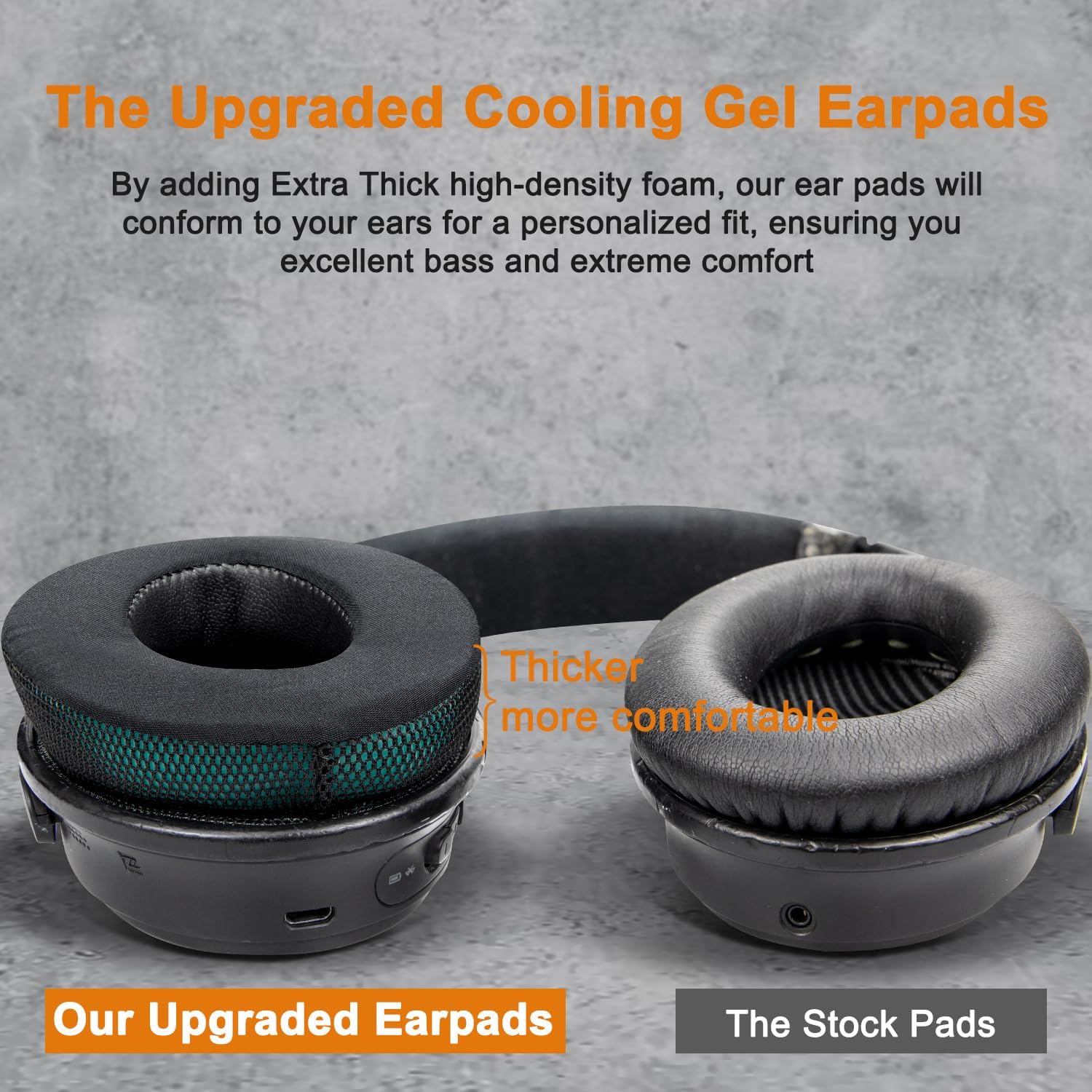 SoloWIT Earpads for Bose QuietComfort 35 Series - Cooling Gel
