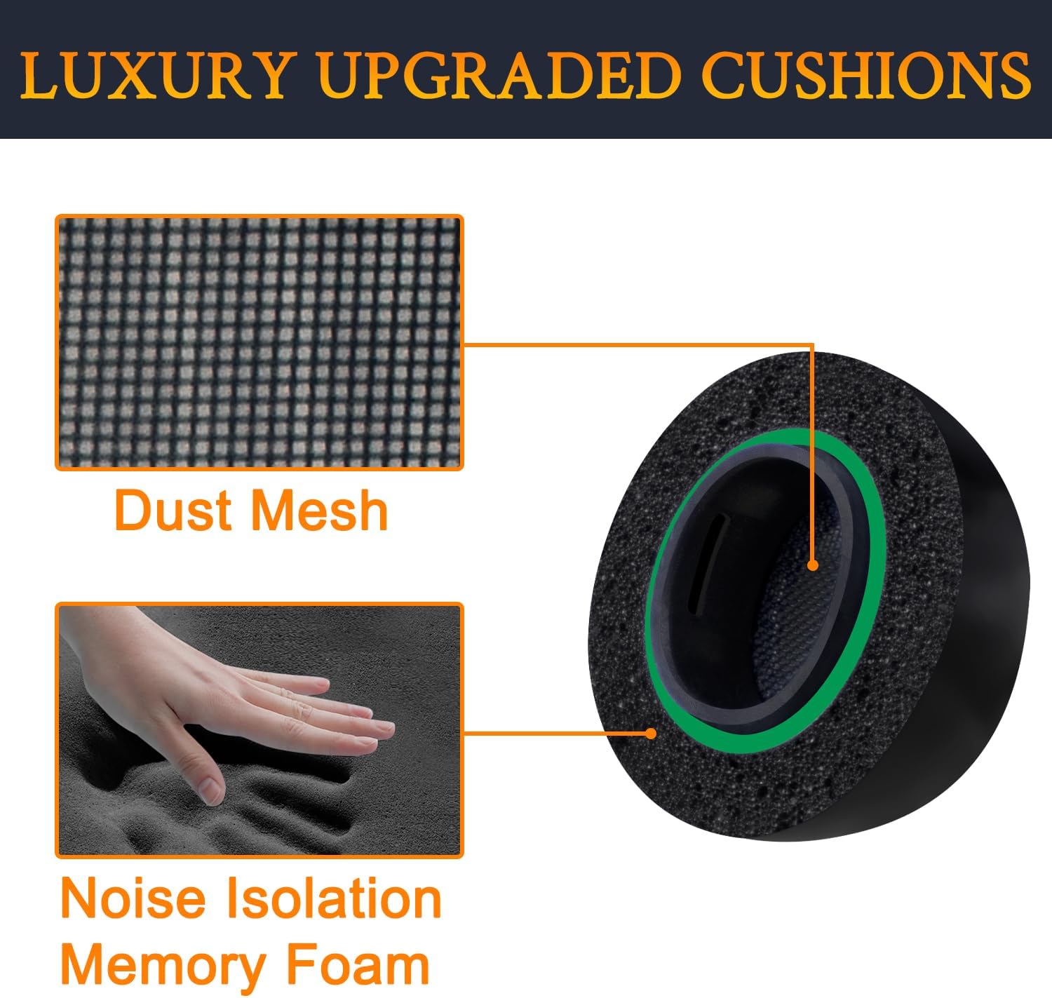 SOULWIT Memory Foam Ear Tips for AirPods Pro 3 - 5 pairs