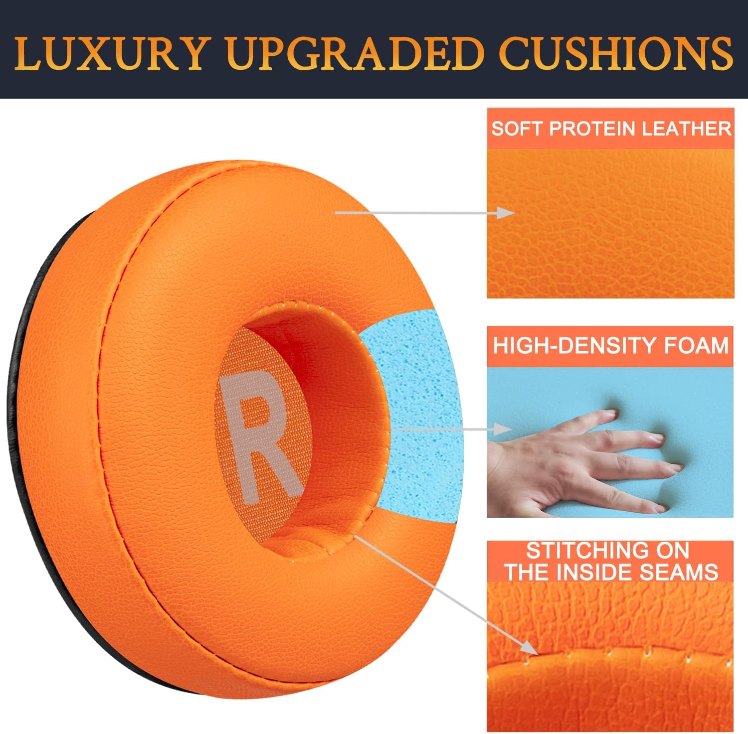 SOULWIT Earpads for Jabra Move, Elite 25h - Protein Leather