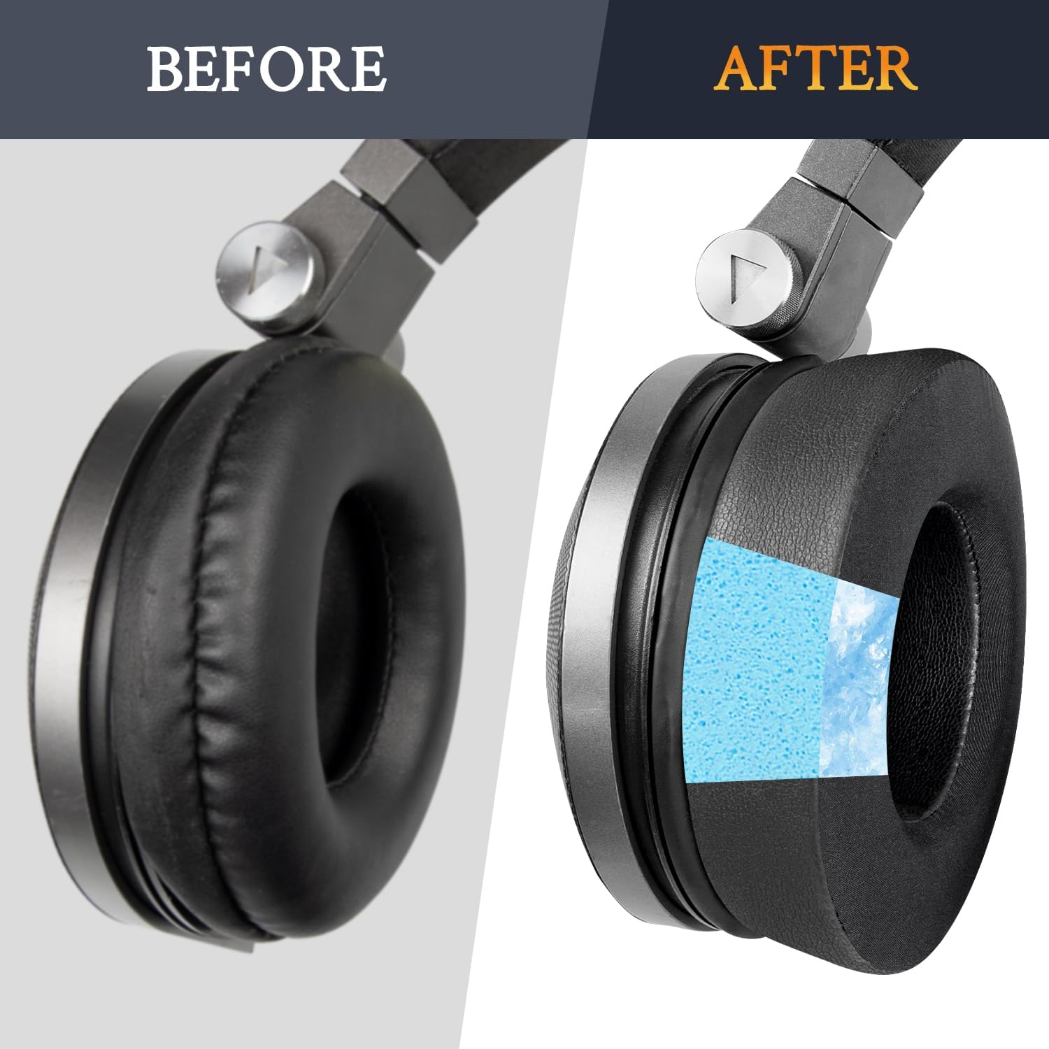 SOULWIT Earpads for JBL Synchros E50BT / S500 / S700 - Cooling Gel