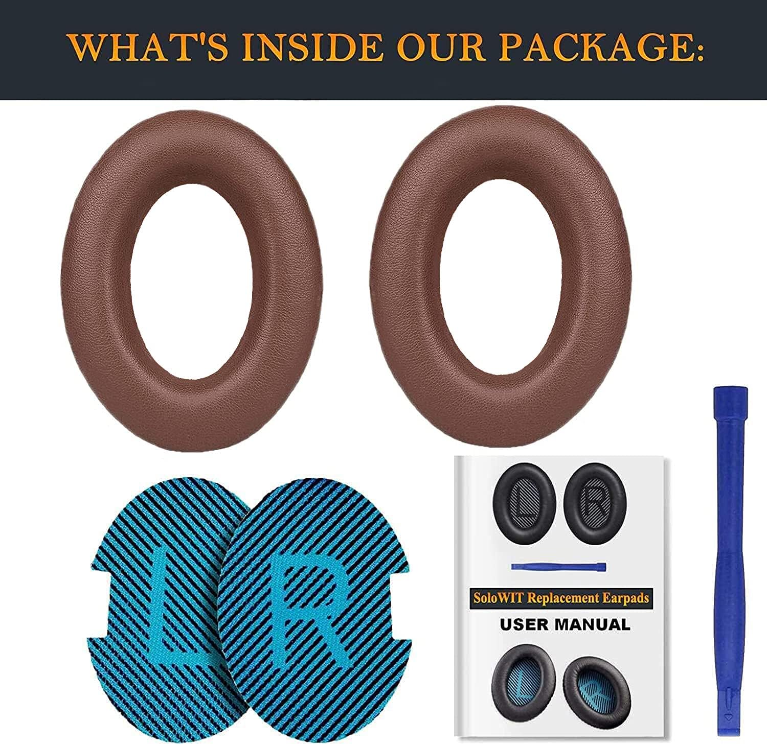 SoloWIT Earpads for Bose QuietComfort 25 - Protein Leather