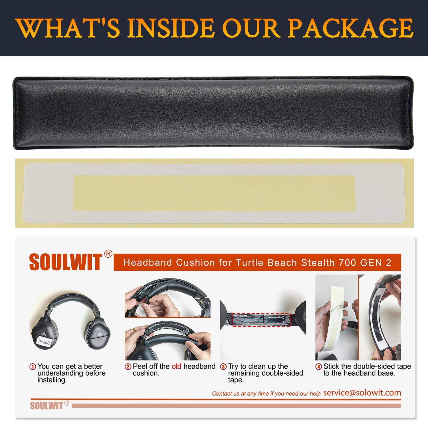 SOULWIT Headband for Turtle Beach Stealth 700 Gen 2, 700 Gen2 MAX