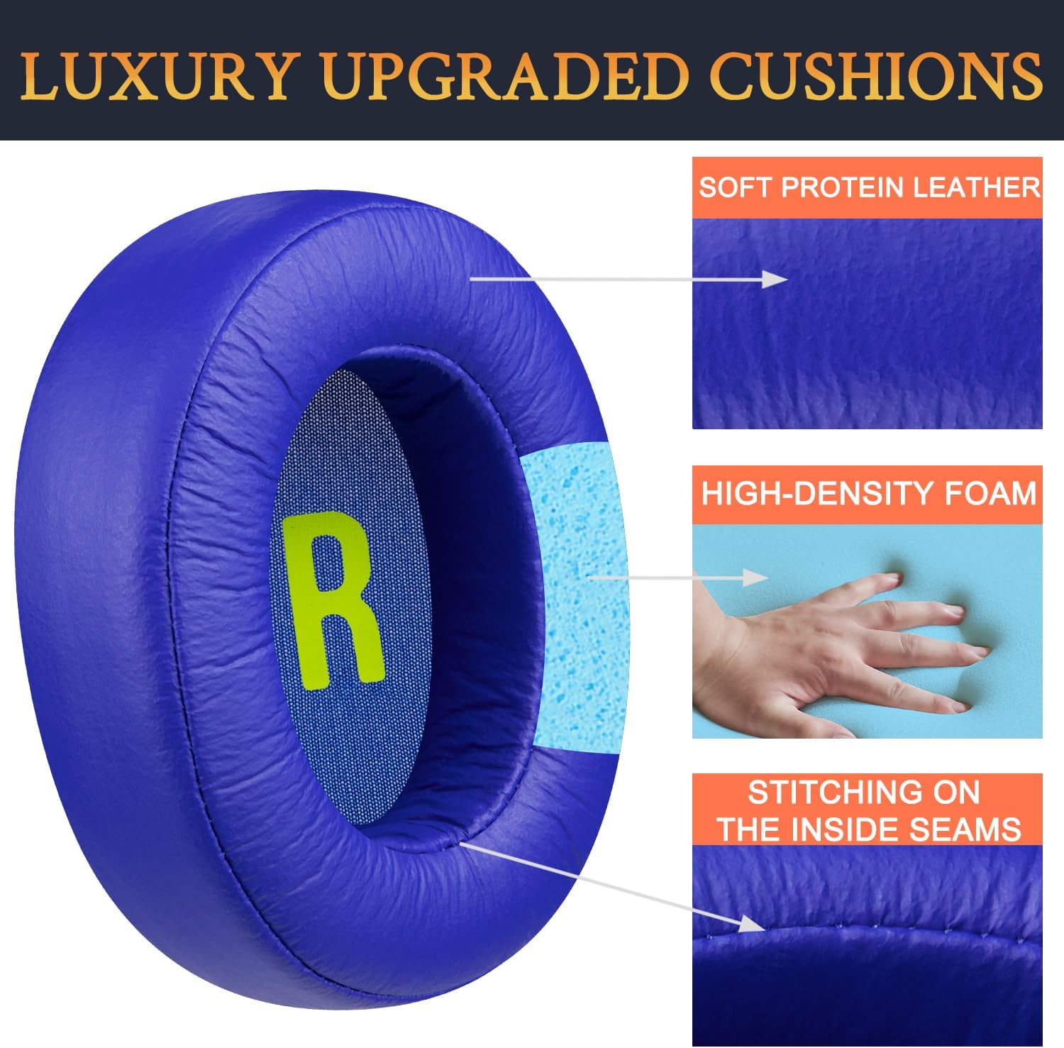 SOULWIT Earpads for JBL JR 460NC - Protein Leather