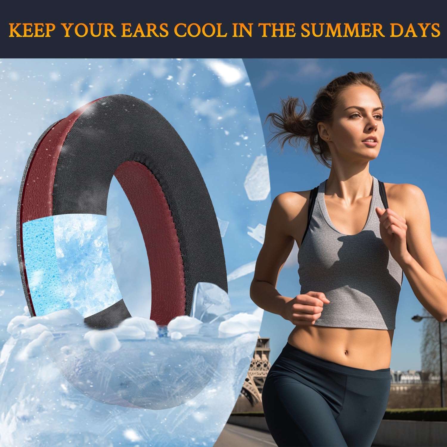 SOULWIT Earpads for Bose QuietComfort 45 Series - Cooling Gel
