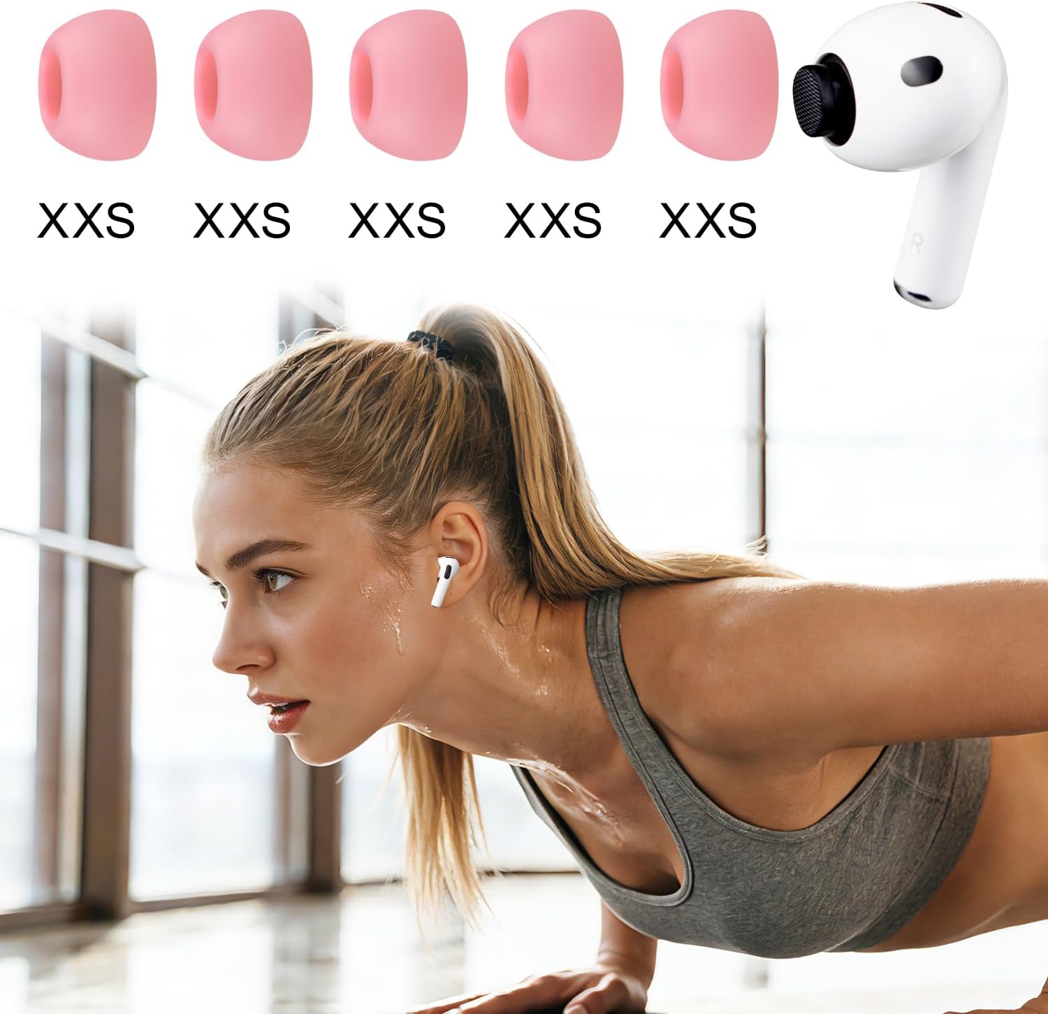 SOULWIT Silicone Ear Tips for AirPods Pro 3 - 5 pairs