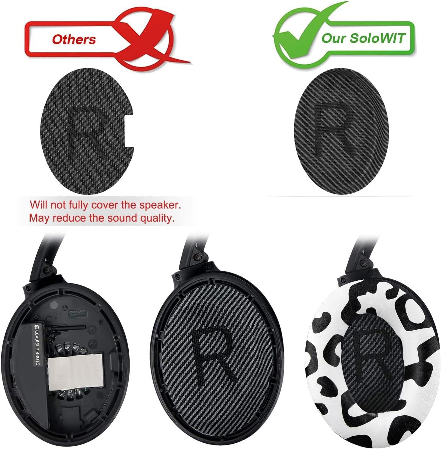 SoloWIT Earpads for Bose QuietComfort 35 Series - Protein Leather