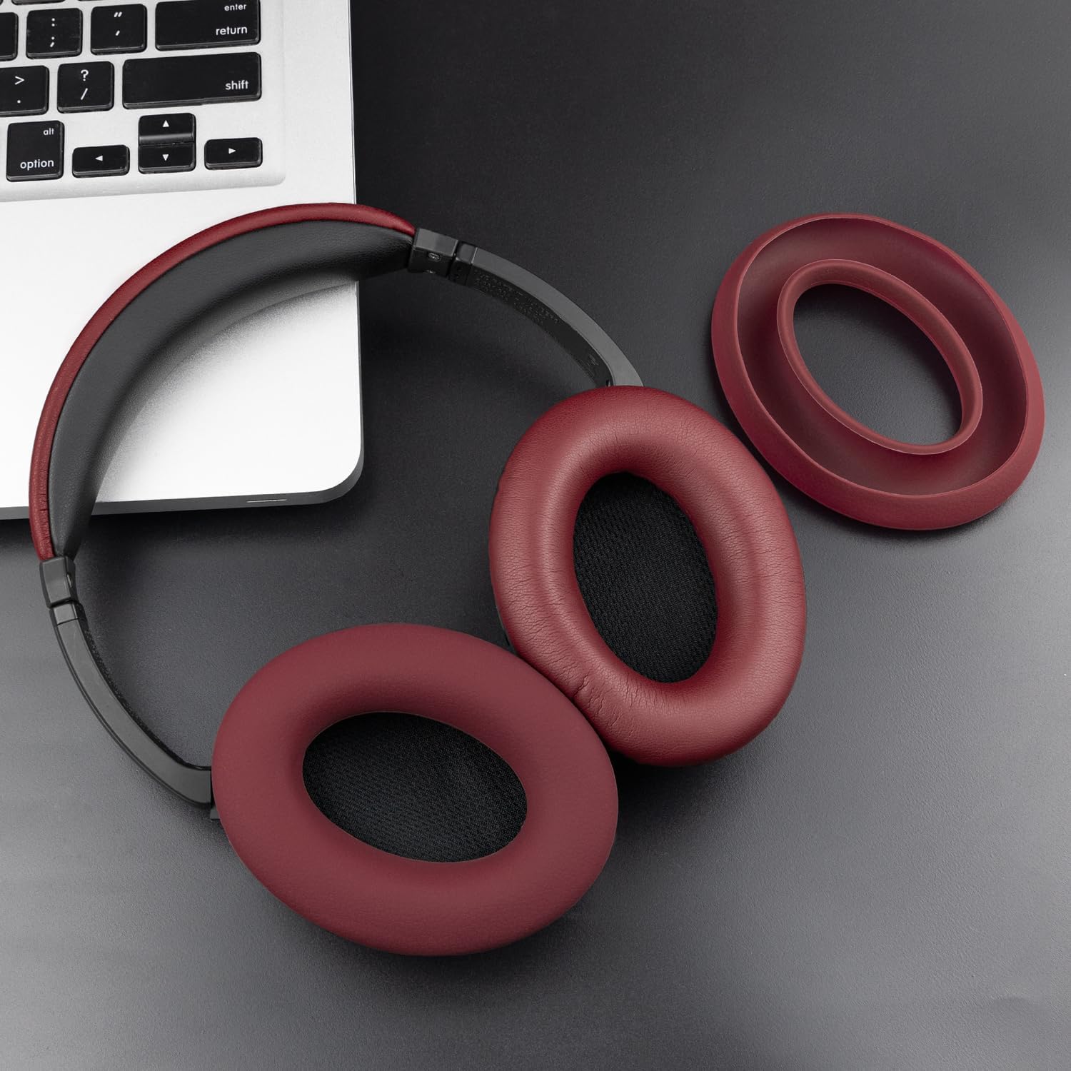 SOULWIT Replacement Kit for Bose QuietComfort 15, QuietComfort 2, Earpads + Headband + Earpads Cover