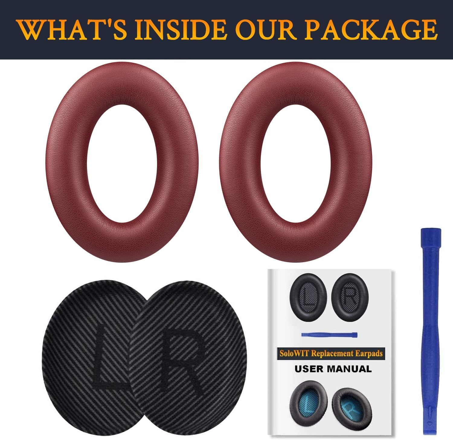 SoloWIT Earpads for Bose QuietComfort 35 Series - Protein Leather
