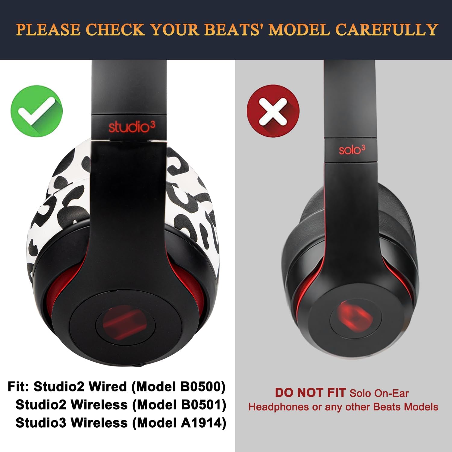 SoloWIT Earpads for Beats Studio 2 & Studio 3 - Protein Leather