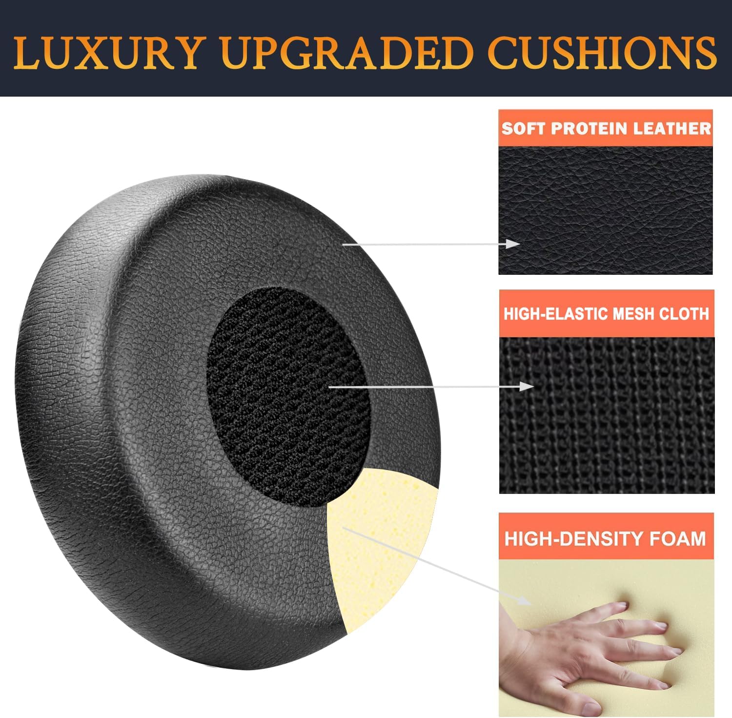 SOULWIT Earpads for Jabra Evolve 75 - Protein Leather