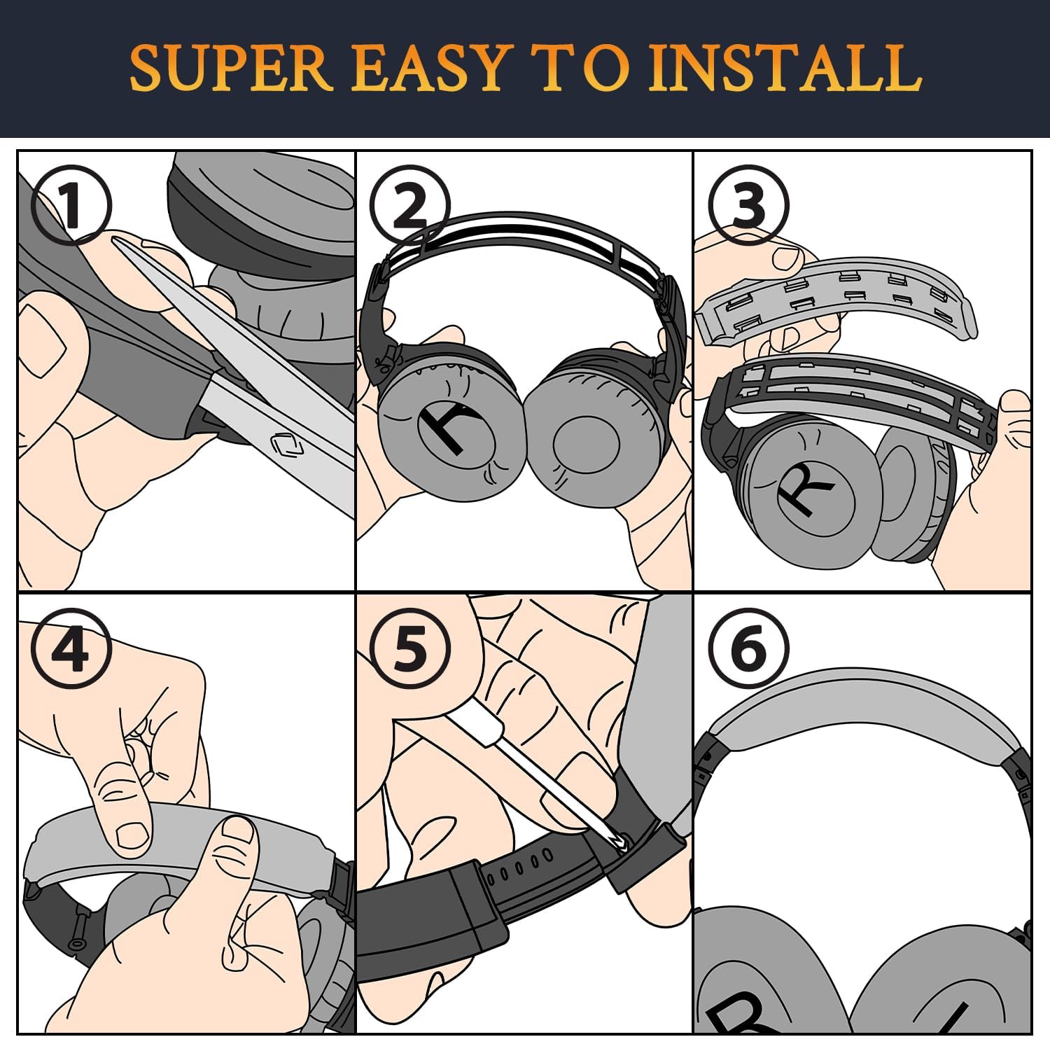 SOULWIT Headband for Bose QuietComfort 35 Series