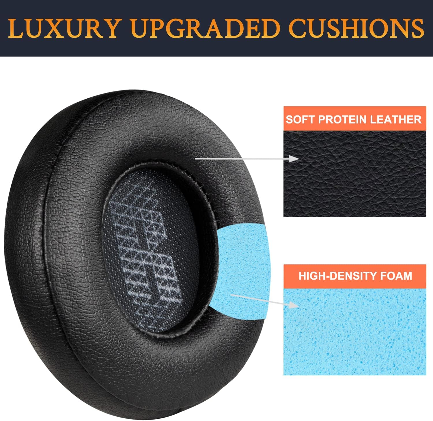 SOULWIT Earpads for JBL Live 460NC - Protein Leather