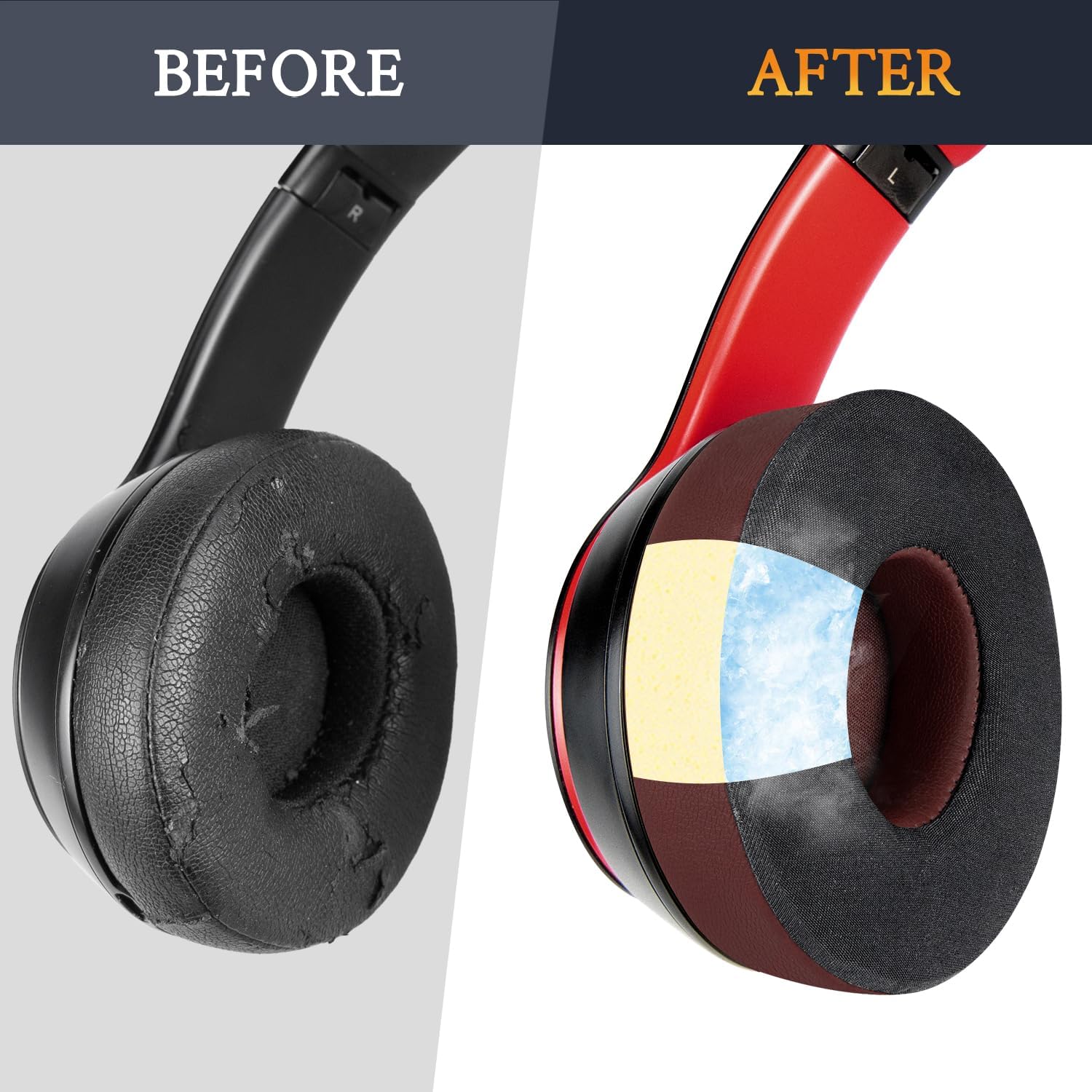 SoloWIT Earpads for Beats Solo 2 & Solo 3 - Cooling Gel