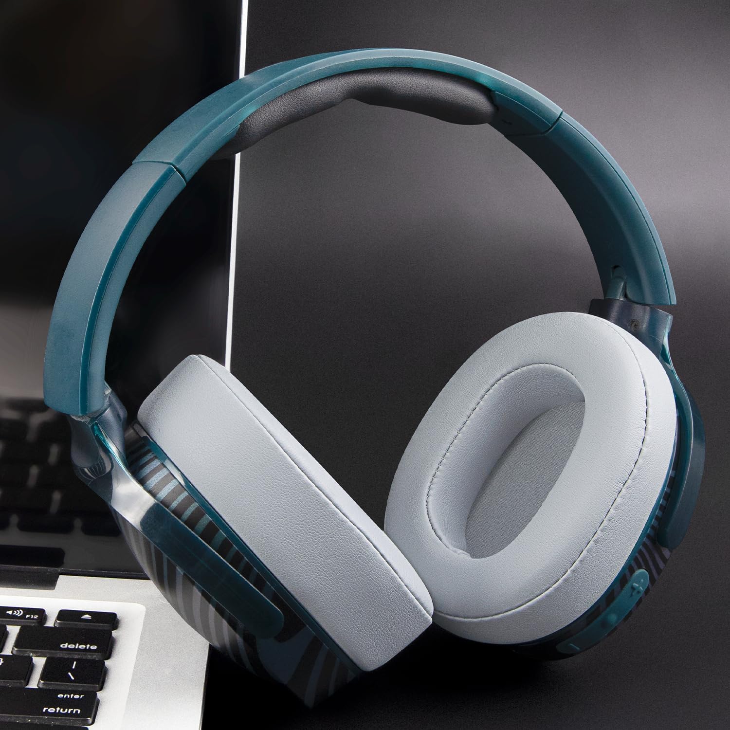 SOULWIT Earpads for Skullcandy Hesh 3/ANC/Evo & Crusher Wireless/ANC/Evo & Venue ANC - Protein Leather